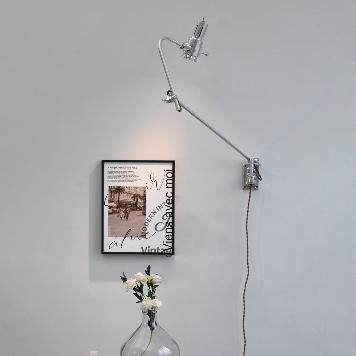 Ersolis Vintage Industrial Swing Arm Metal Sconce Wall Lamp - Lamp Copper