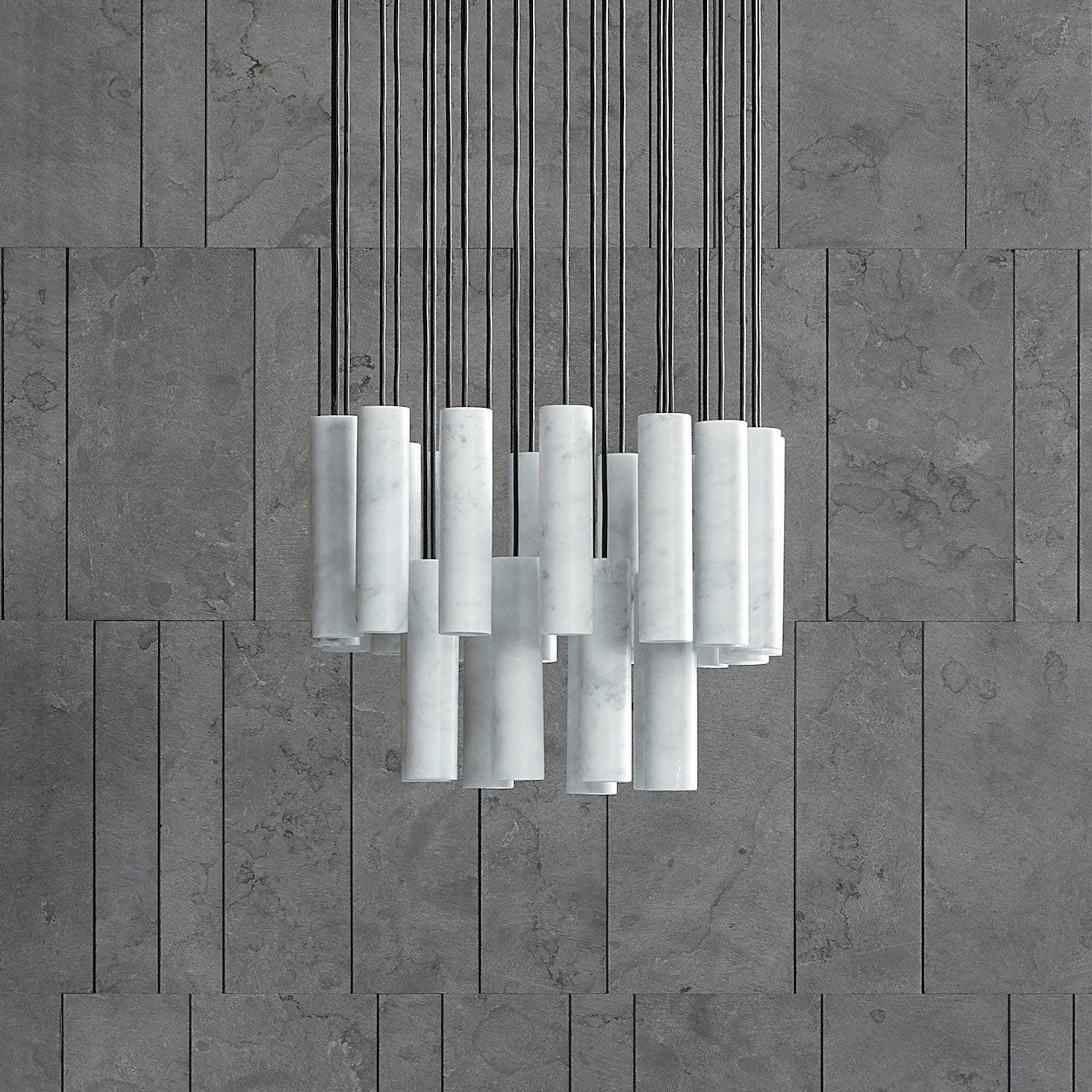 Nyxara Suspension Cluster Albâtre - Neutralighting