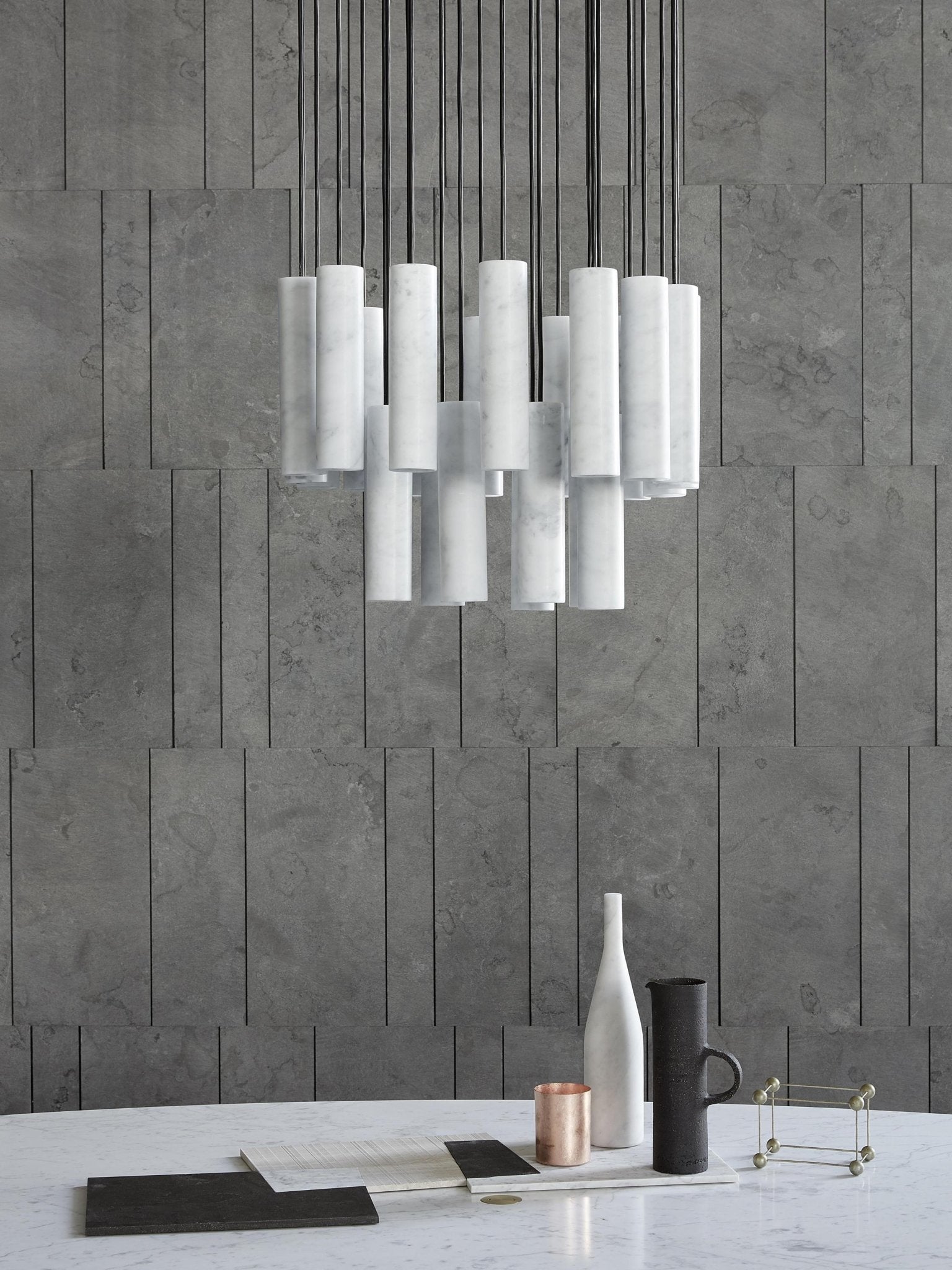 Nyxara Suspension Cluster Albâtre - Neutralighting
