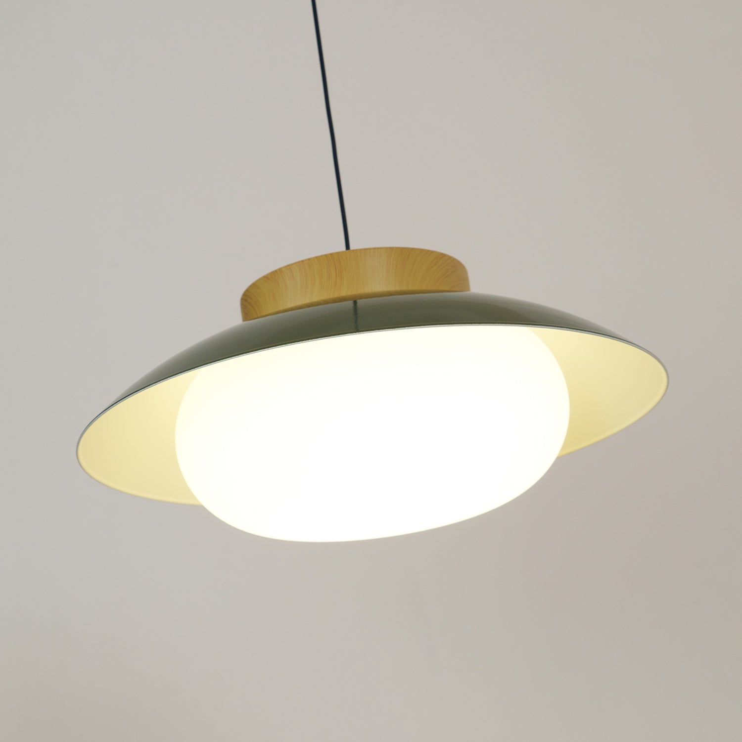 Aero Lampe Pendante Industrielle en Verre à Brancher - Neutralighting