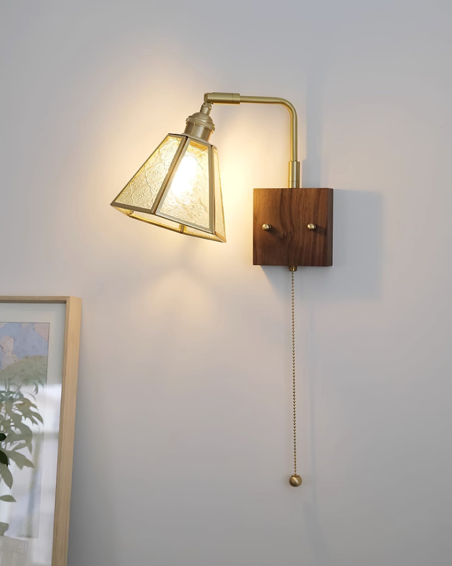 Simone Applique Murale Verre Floral - Neutralighting