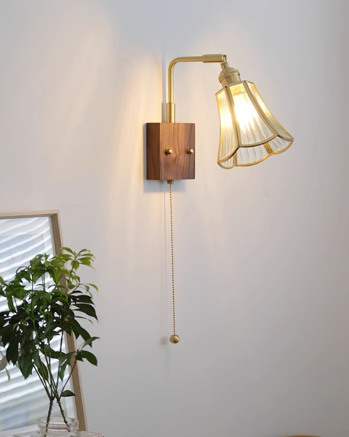 Simone Applique Murale Verre Floral - Neutralighting