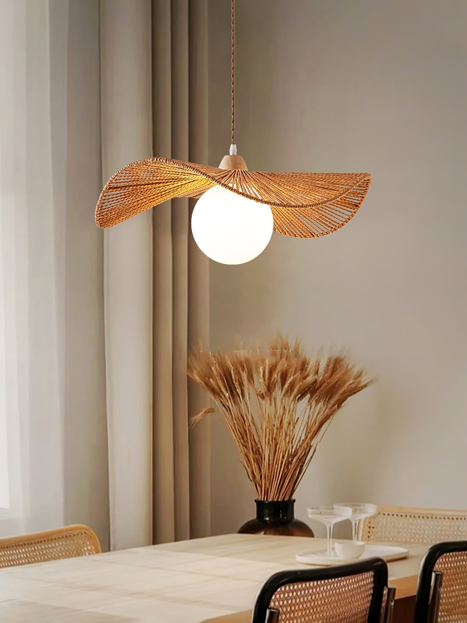 Atale Lampe Pendante Tissée Naturelle Art - Neutralighting