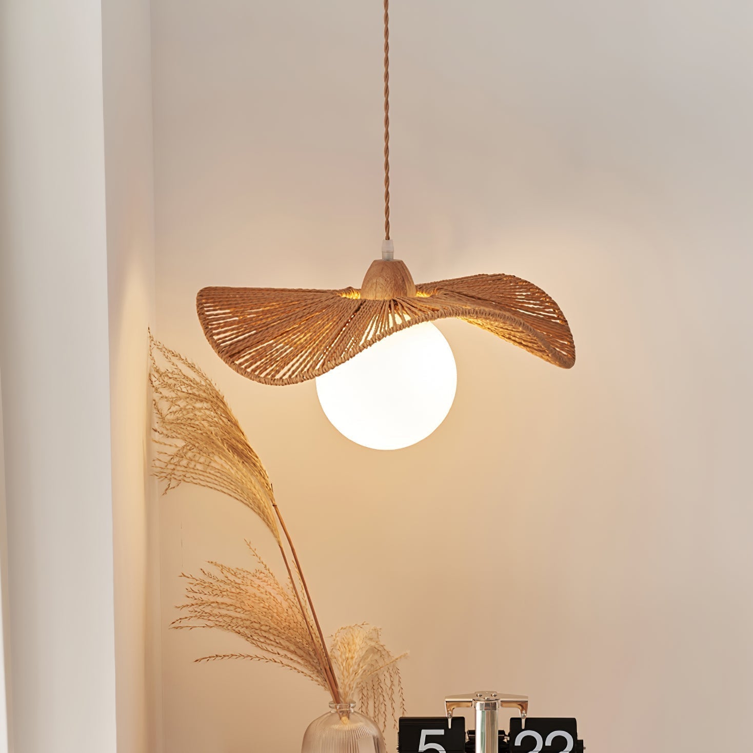Atale Lampe Pendante Tissée Naturelle Art - Neutralighting