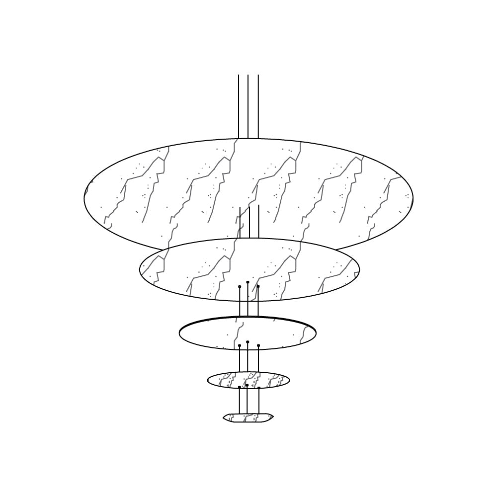 Erliris Suspension Métallique de Luxe Postmoderne - Neutralighting