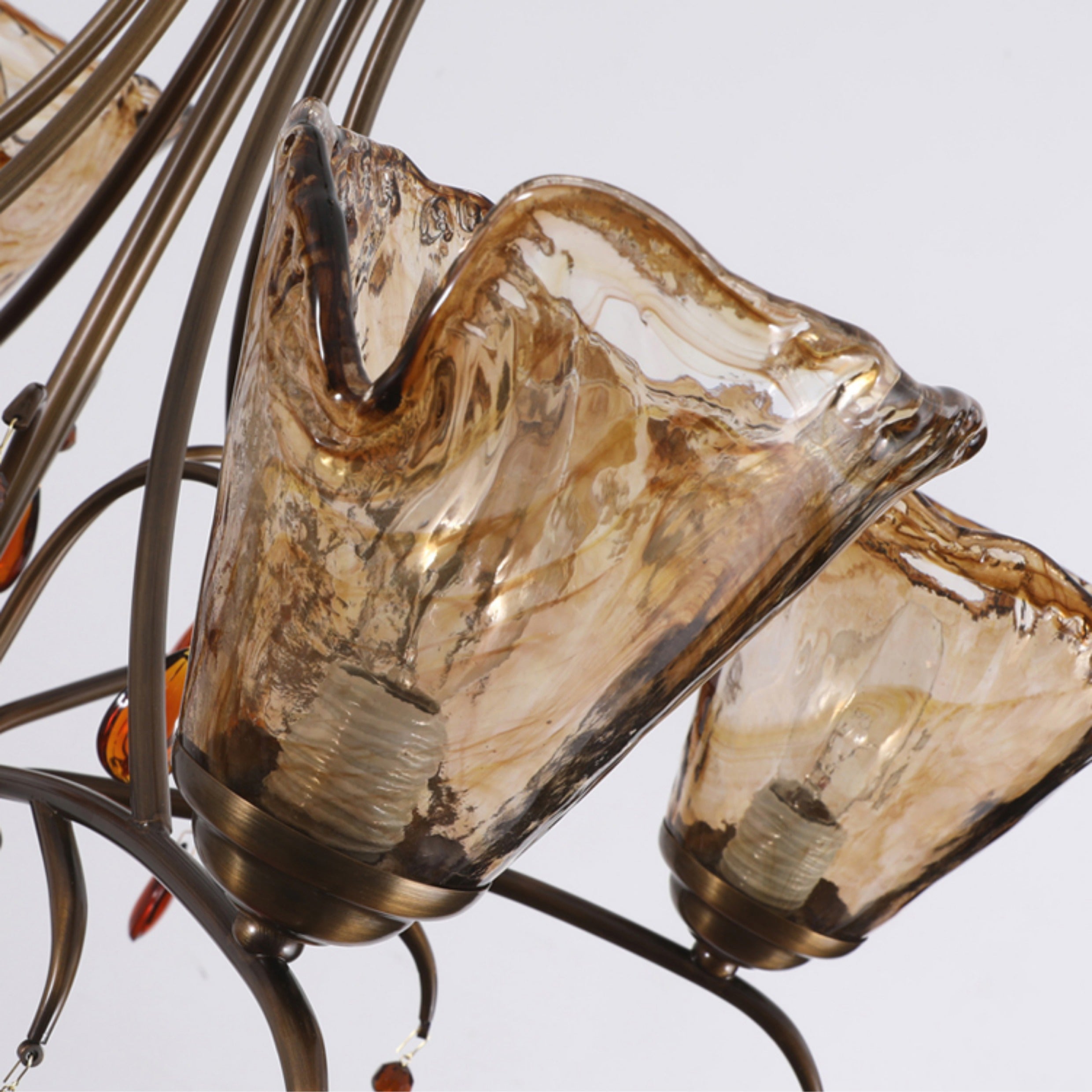 Nyshaiel Postmodern Luxury Crystal Chandelier - Lamp Copper