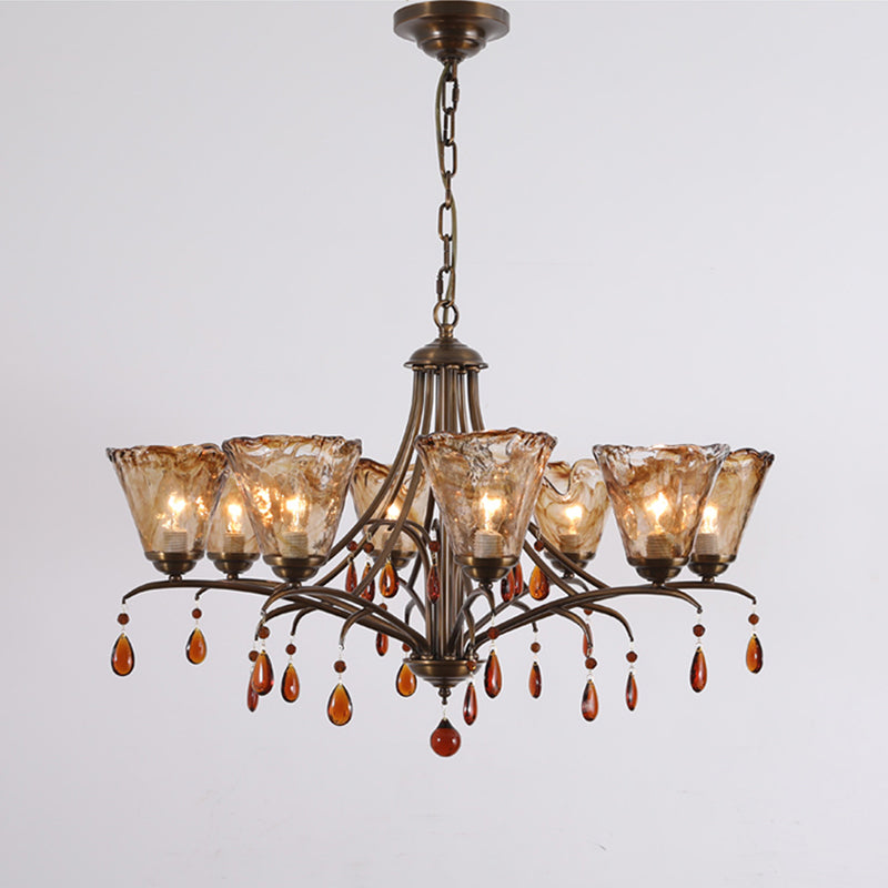 Nyshaiel Postmodern Luxury Crystal Chandelier - Lamp Copper