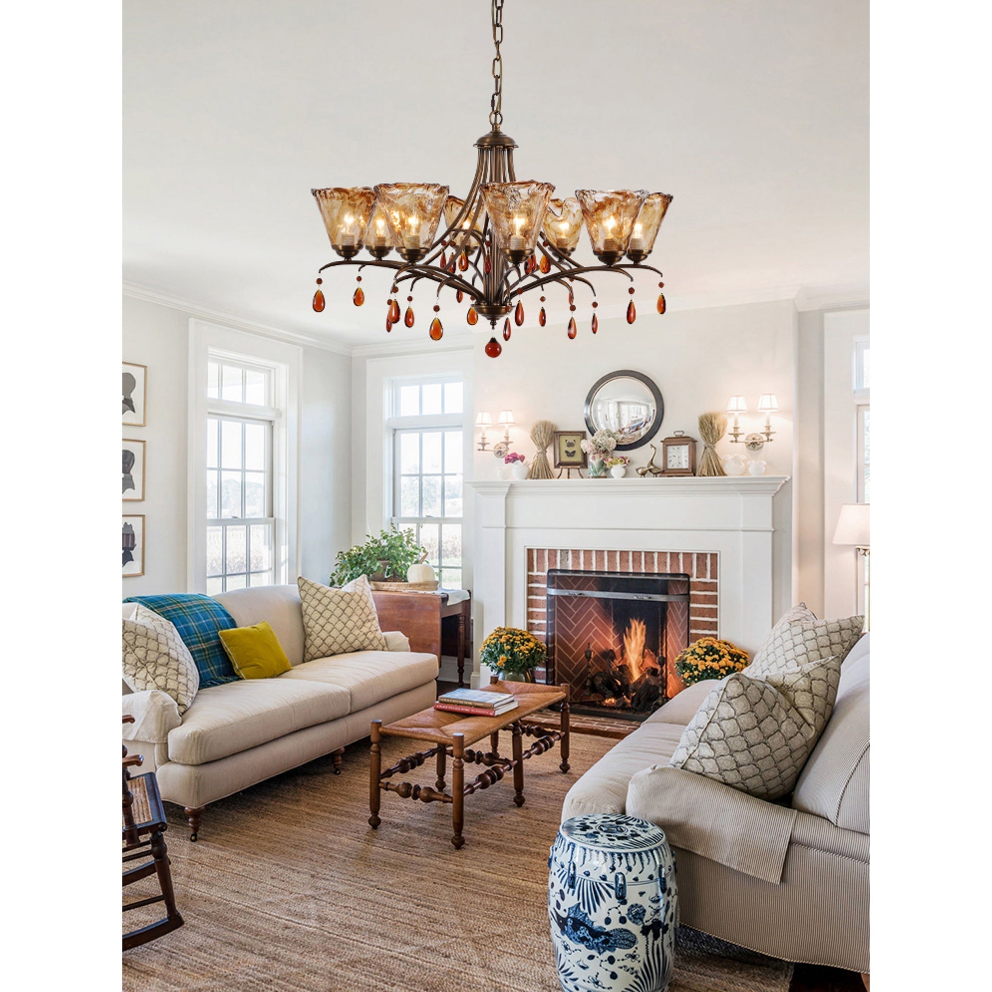 Nyshaiel Postmodern Luxury Crystal Chandelier - Lamp Copper