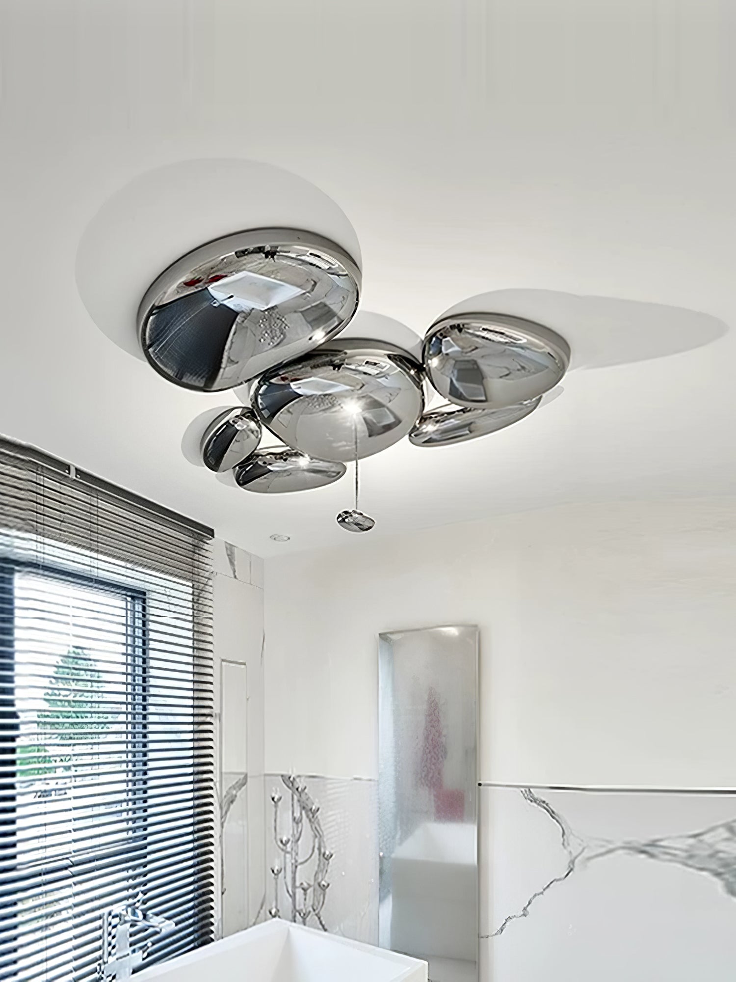 Solara Plafonnier Chrome Pebble Moderne - Neutralighting