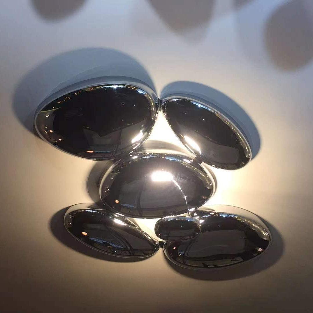 Solara Plafonnier Chrome Pebble Moderne - Neutralighting