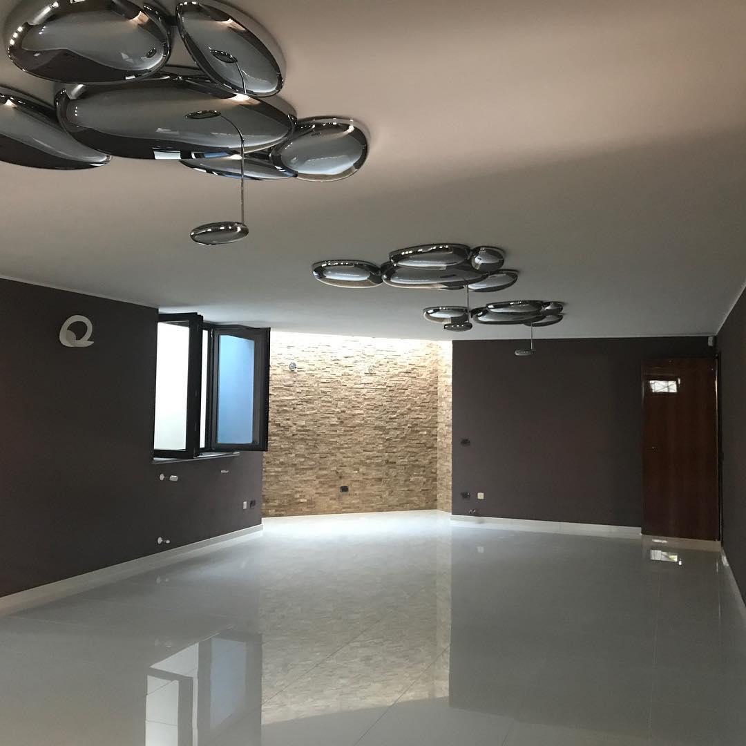 Solara Plafonnier Chrome Pebble Moderne - Neutralighting