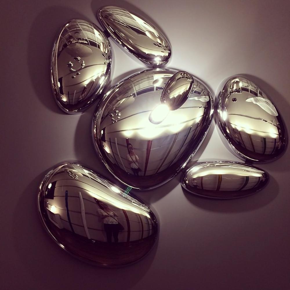 Solara Plafonnier Chrome Pebble Moderne - Neutralighting