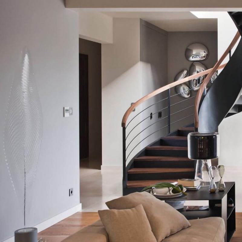 Solara Plafonnier Chrome Pebble Moderne - Neutralighting