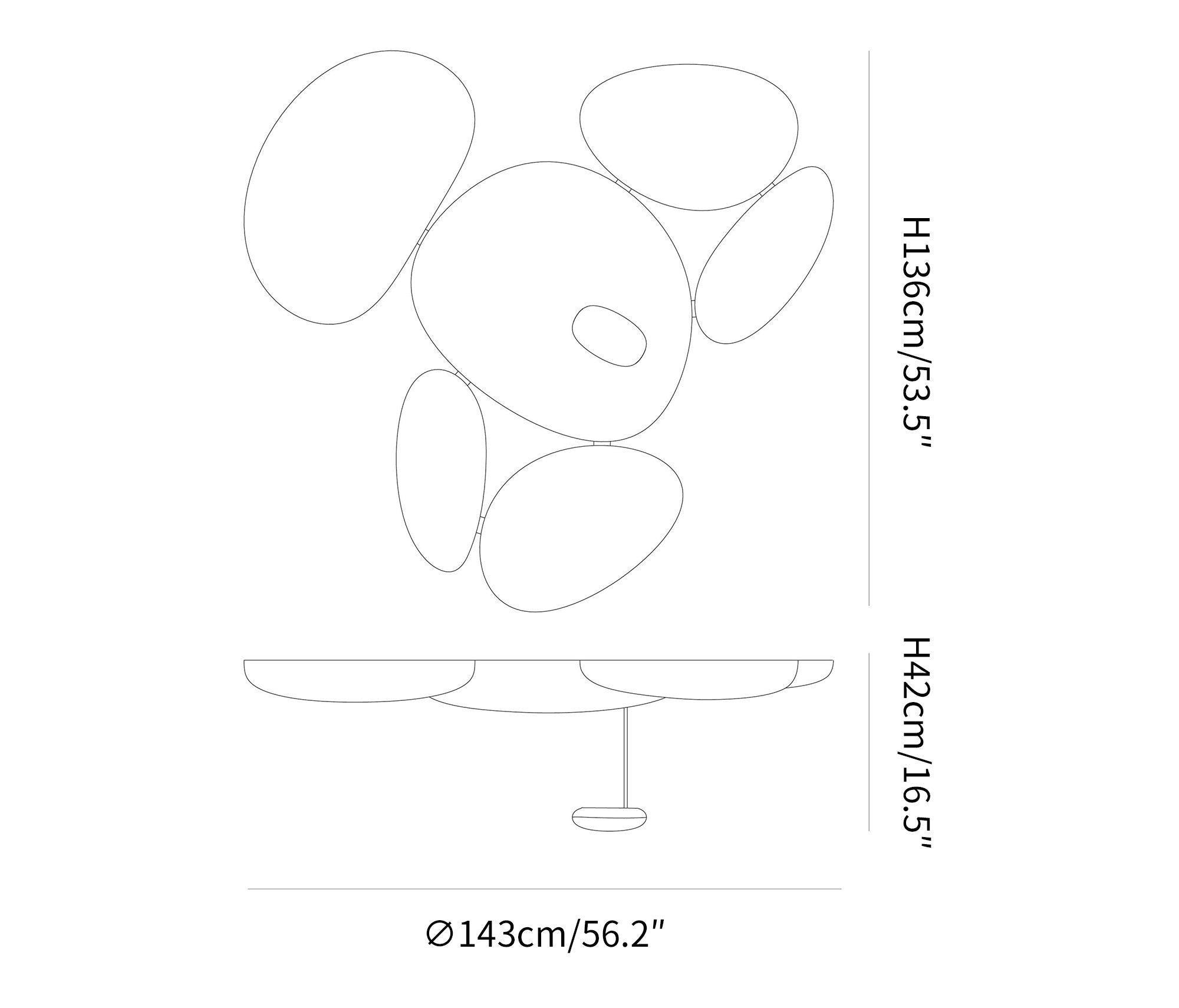 Solara Plafonnier Chrome Pebble Moderne - Neutralighting