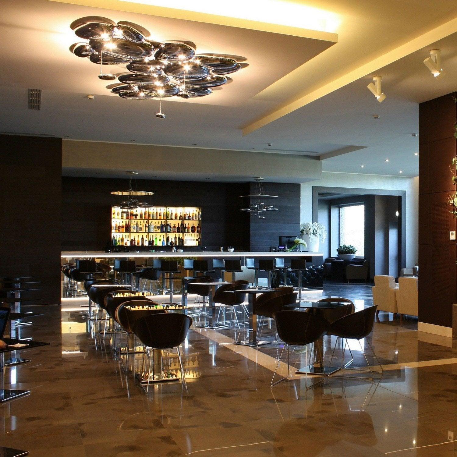 Solara Plafonnier Chrome Pebble Moderne - Neutralighting