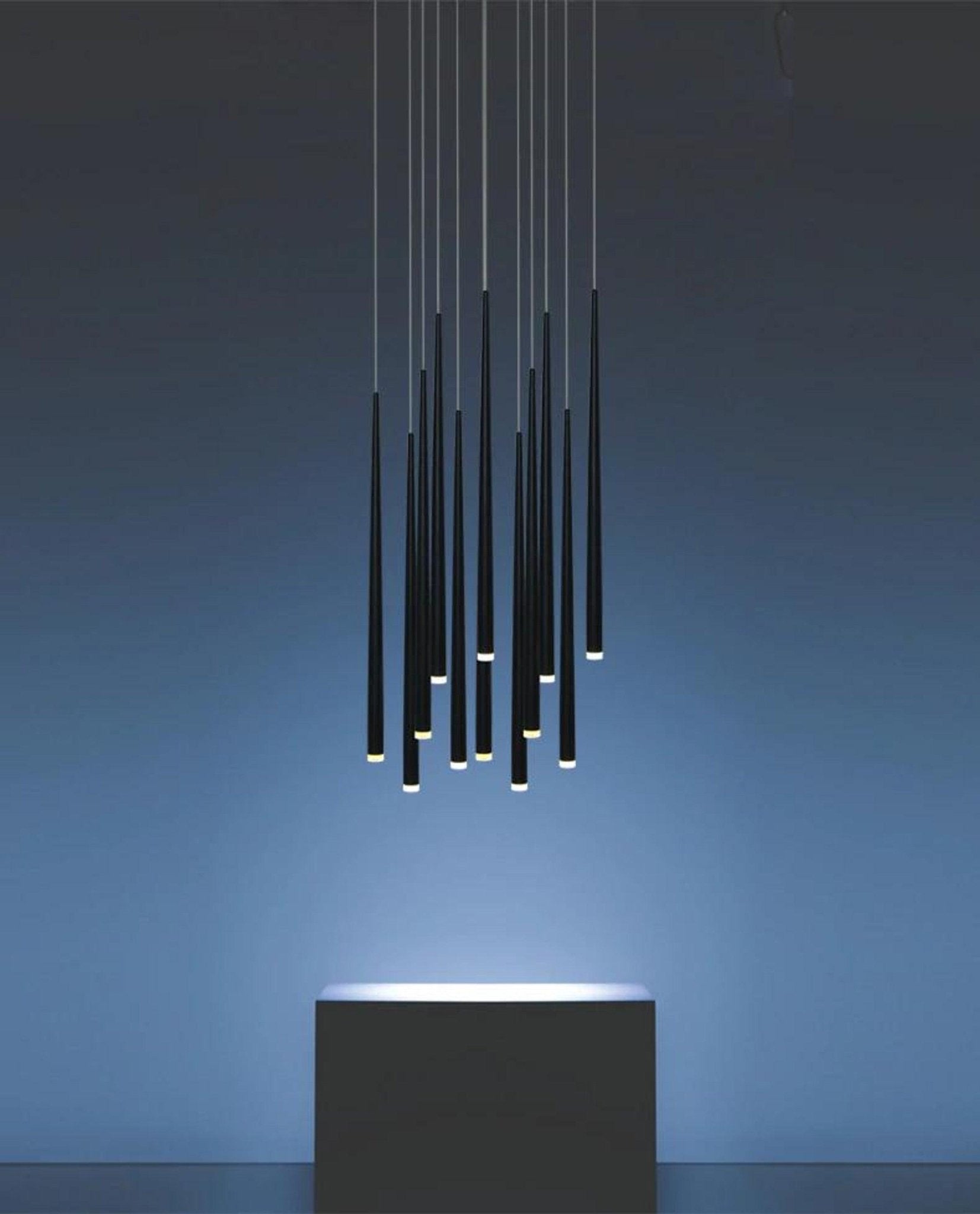 Lustra Chandelier Élancé Noir Minimaliste - Neutralighting