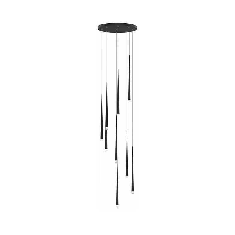 Lustra Chandelier Élancé Noir Minimaliste - Neutralighting