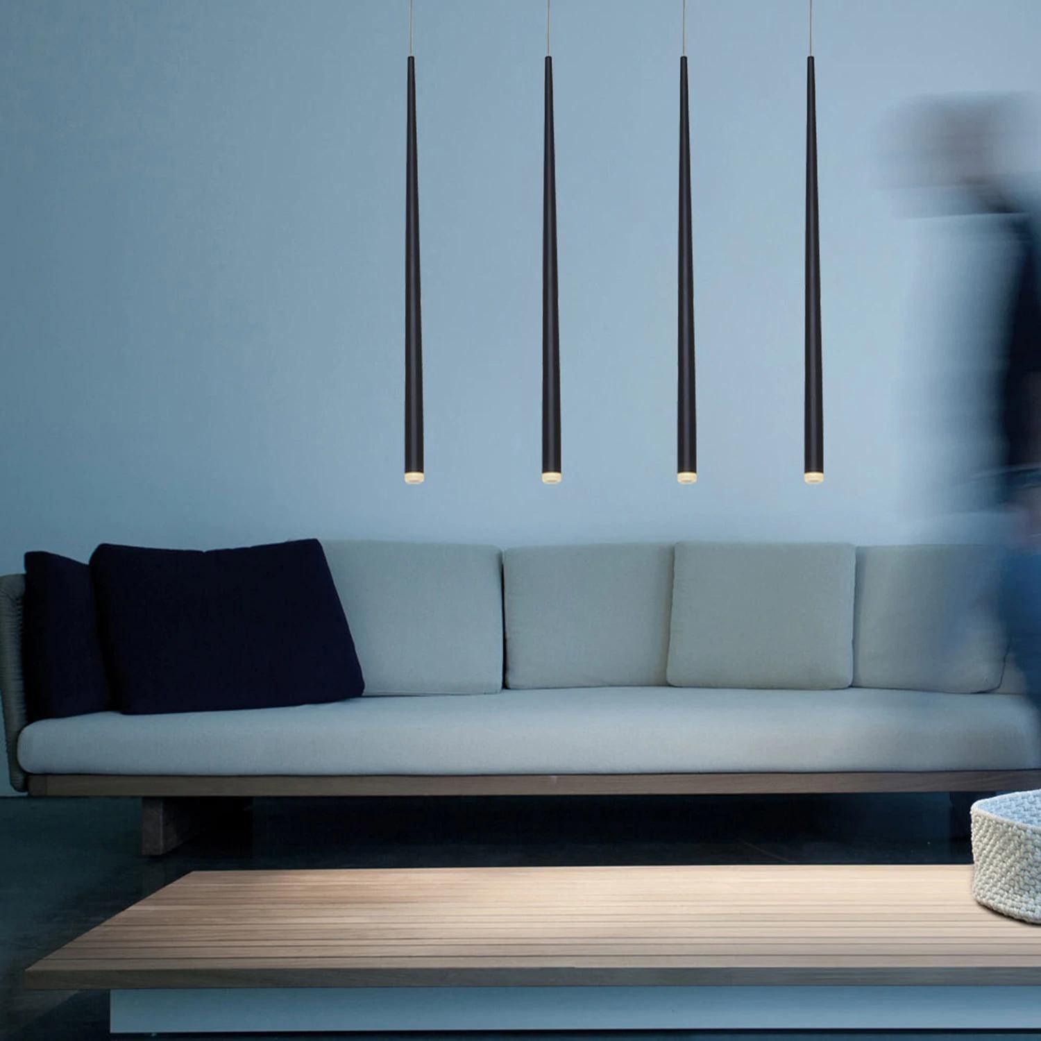 Lustra Chandelier Élancé Noir Minimaliste - Neutralighting