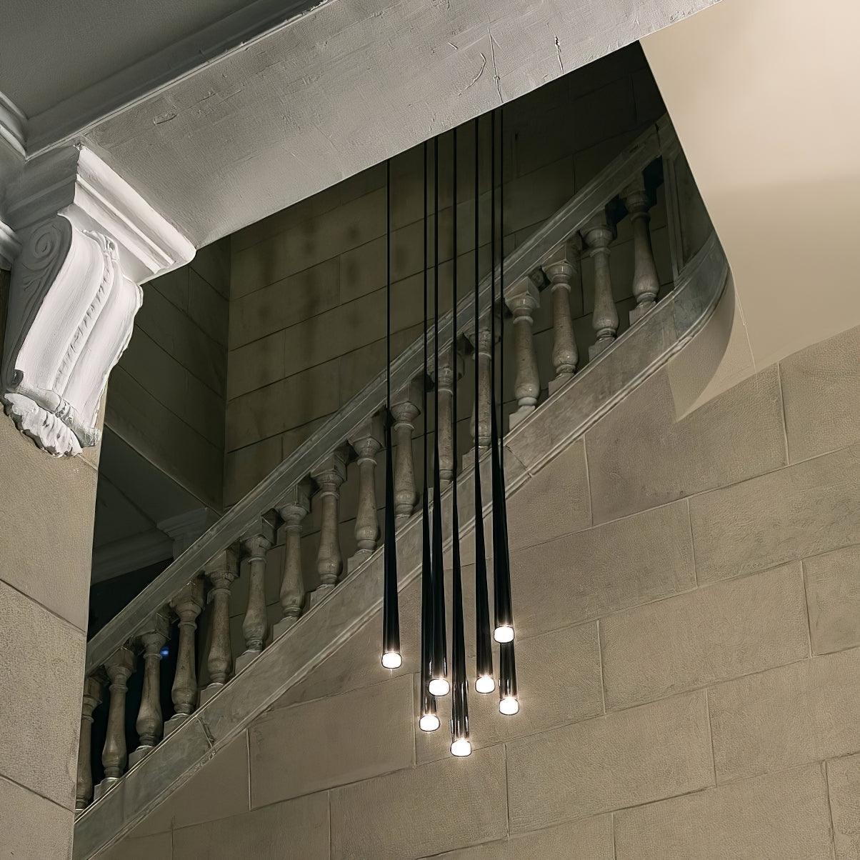 Lustra Chandelier Élancé Noir Minimaliste - Neutralighting