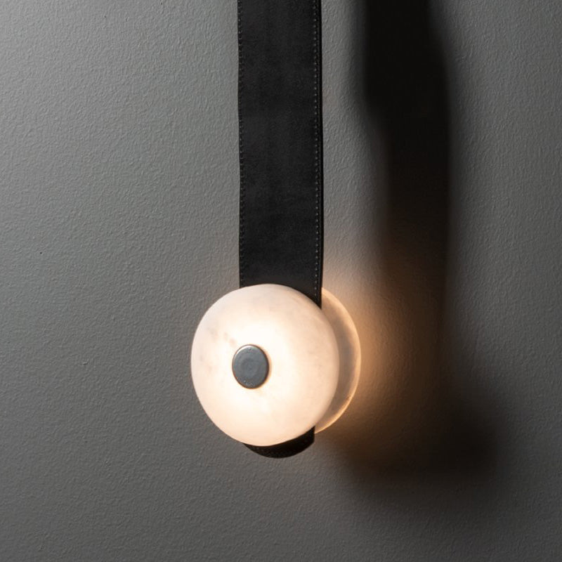 Orinos Modern Minimalist LED Alabaster Pendant Lamp - Lamp Copper