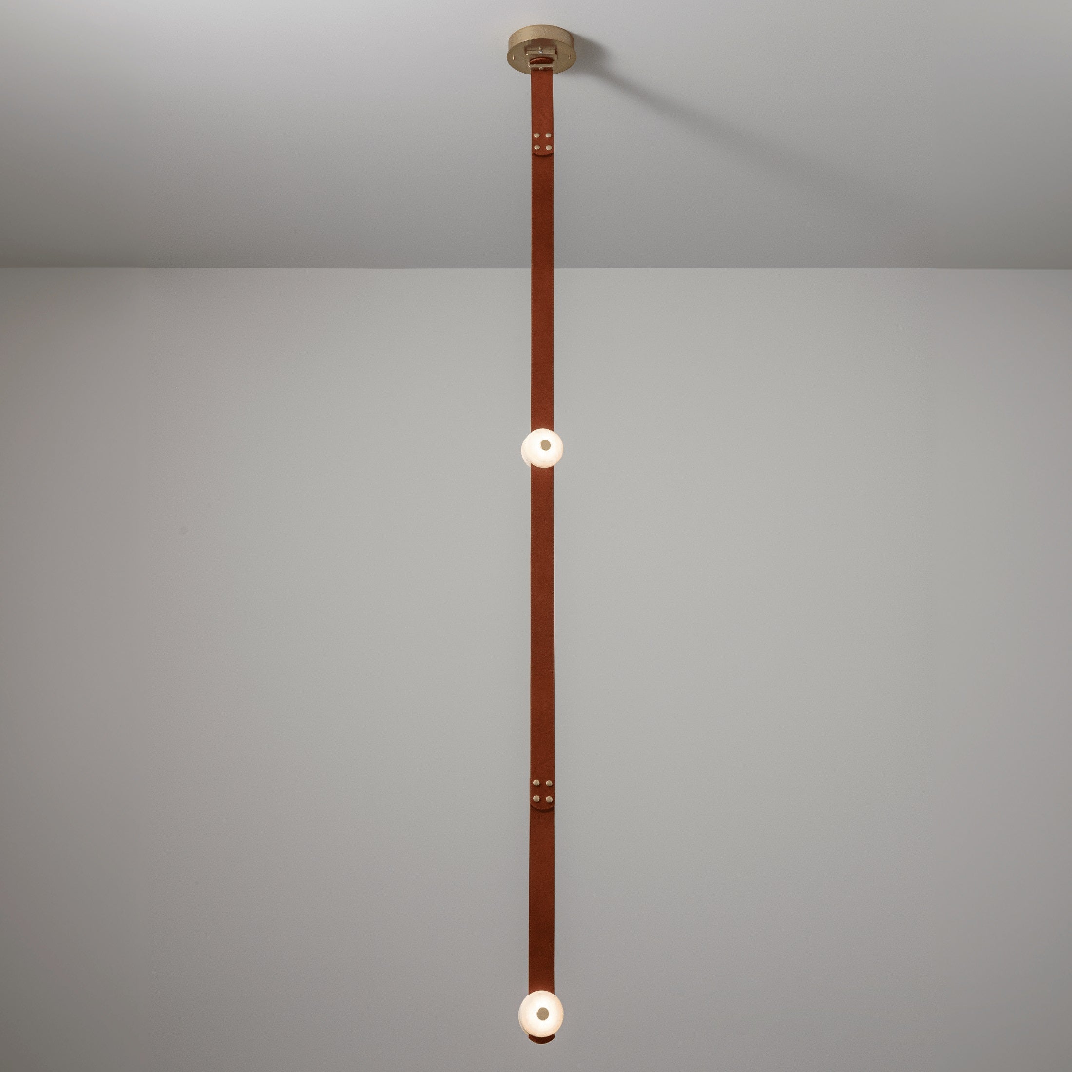 Orinos Modern Minimalist LED Alabaster Pendant Lamp - Lamp Copper