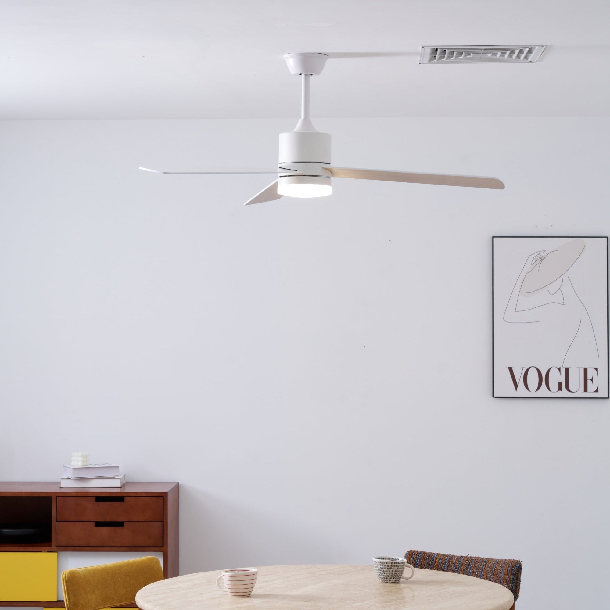 Plafonnier ventilateur Lennox Drift, schéma du guide d'installation