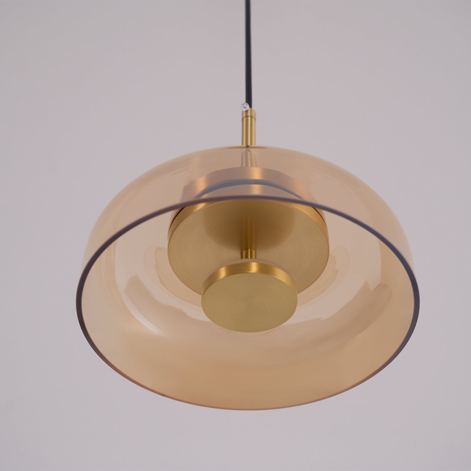 Lustra Suspension en Verre Transparent Élégante - Neutralighting