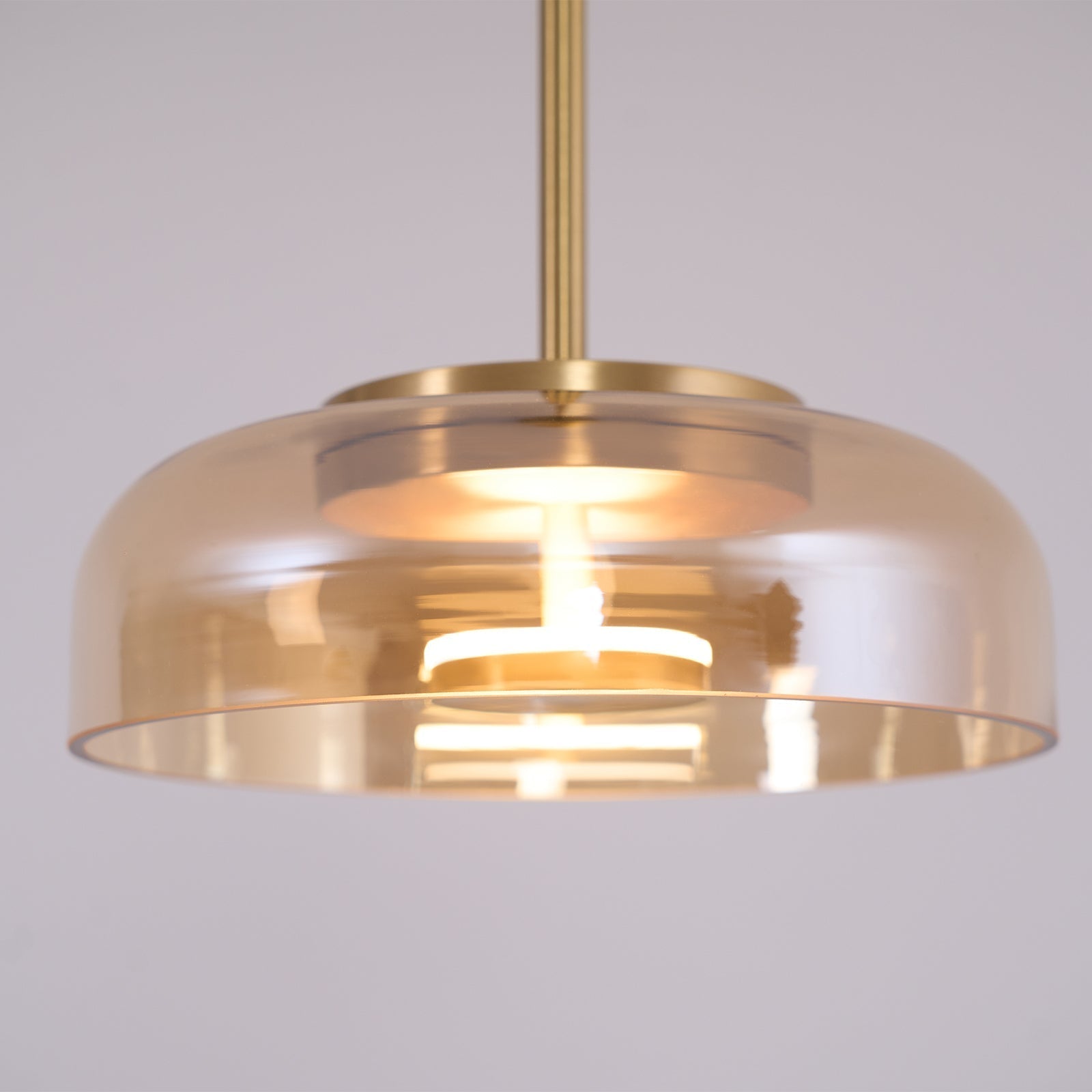 Lustra Suspension en Verre Transparent Élégante - Neutralighting