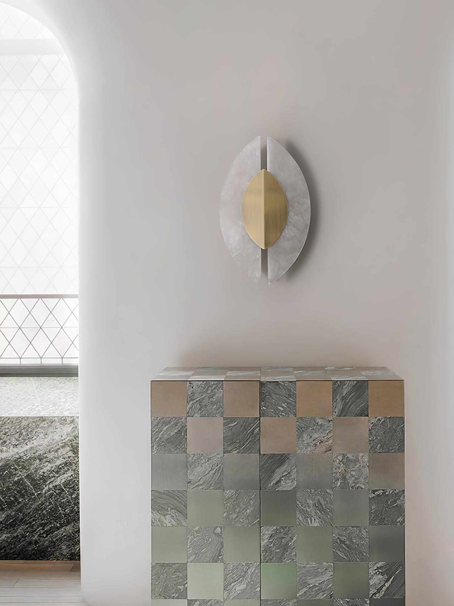 Orla Applique Murale Minimaliste en Albâtre - Neutralighting