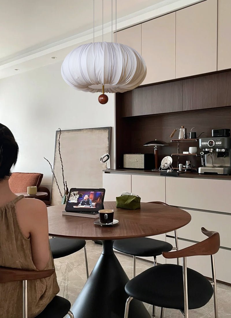 Vasilen Lampe Plafonnier Premium Art Nordic Ballon Bois Tissu - Neutralighting