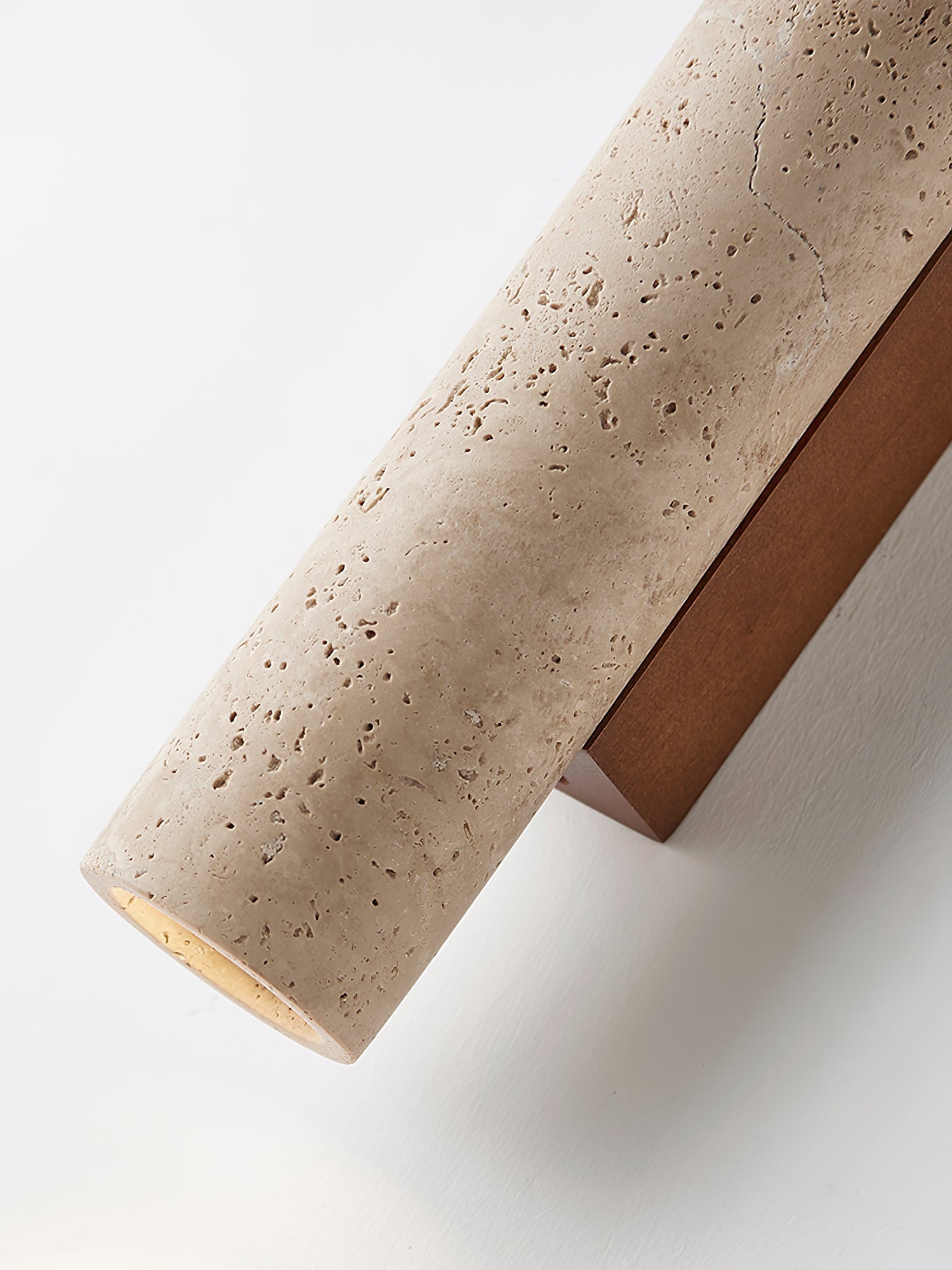 Olvaros Applique Murale Cylindre Mince Travertin - Neutralighting