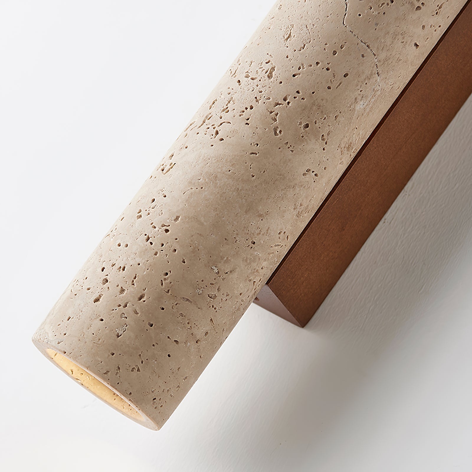 Olvaros Applique Murale Cylindre Mince Travertin - Neutralighting