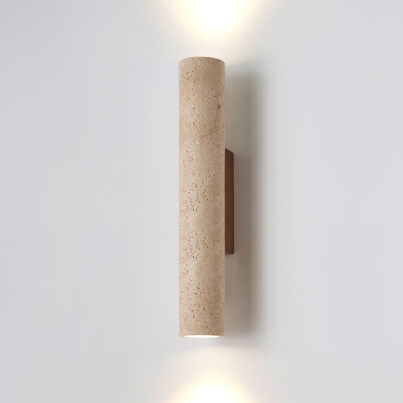 Olvaros Applique Murale Cylindre Mince Travertin - Neutralighting