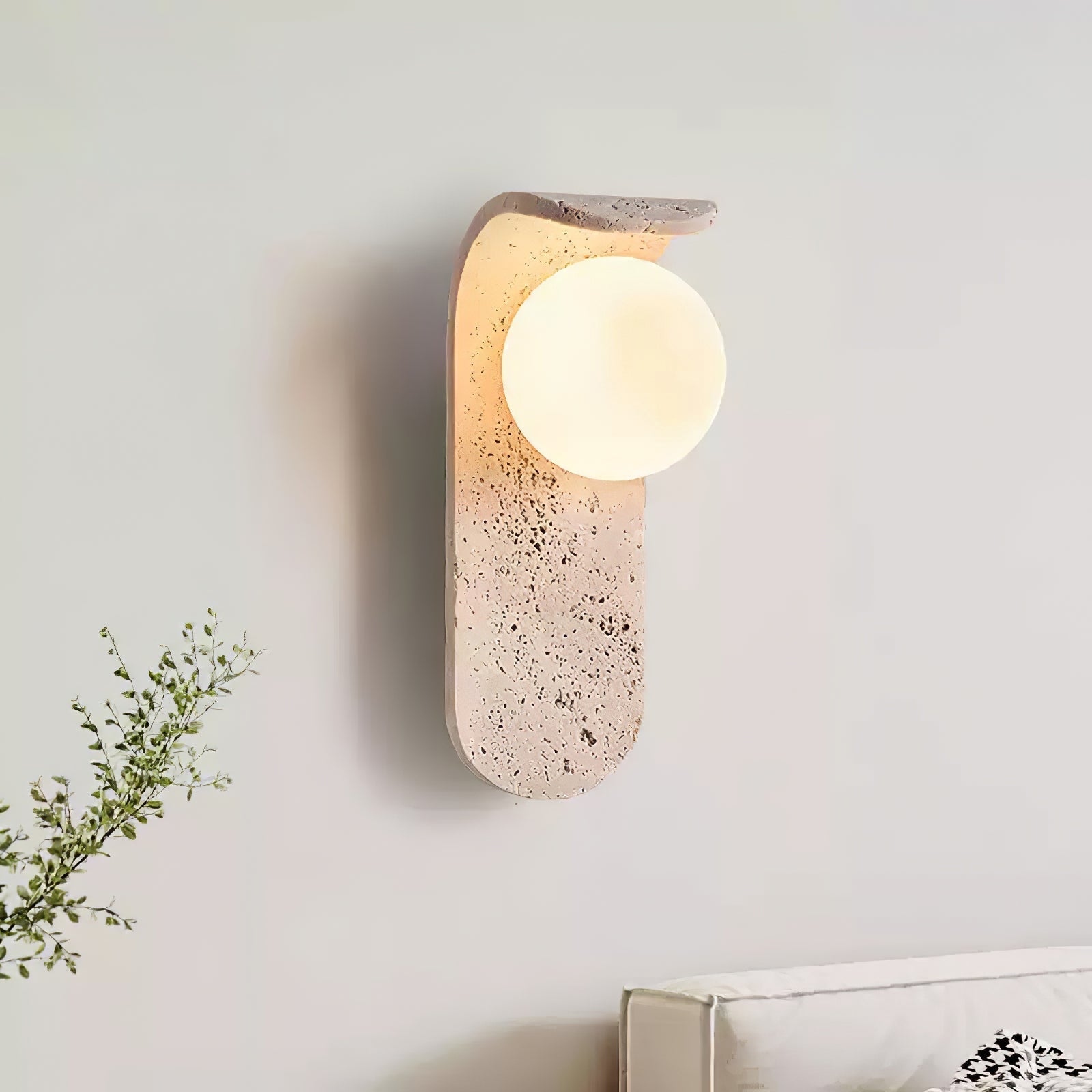 Cutalos Applique Murale Moderne en Travertin - Neutralighting