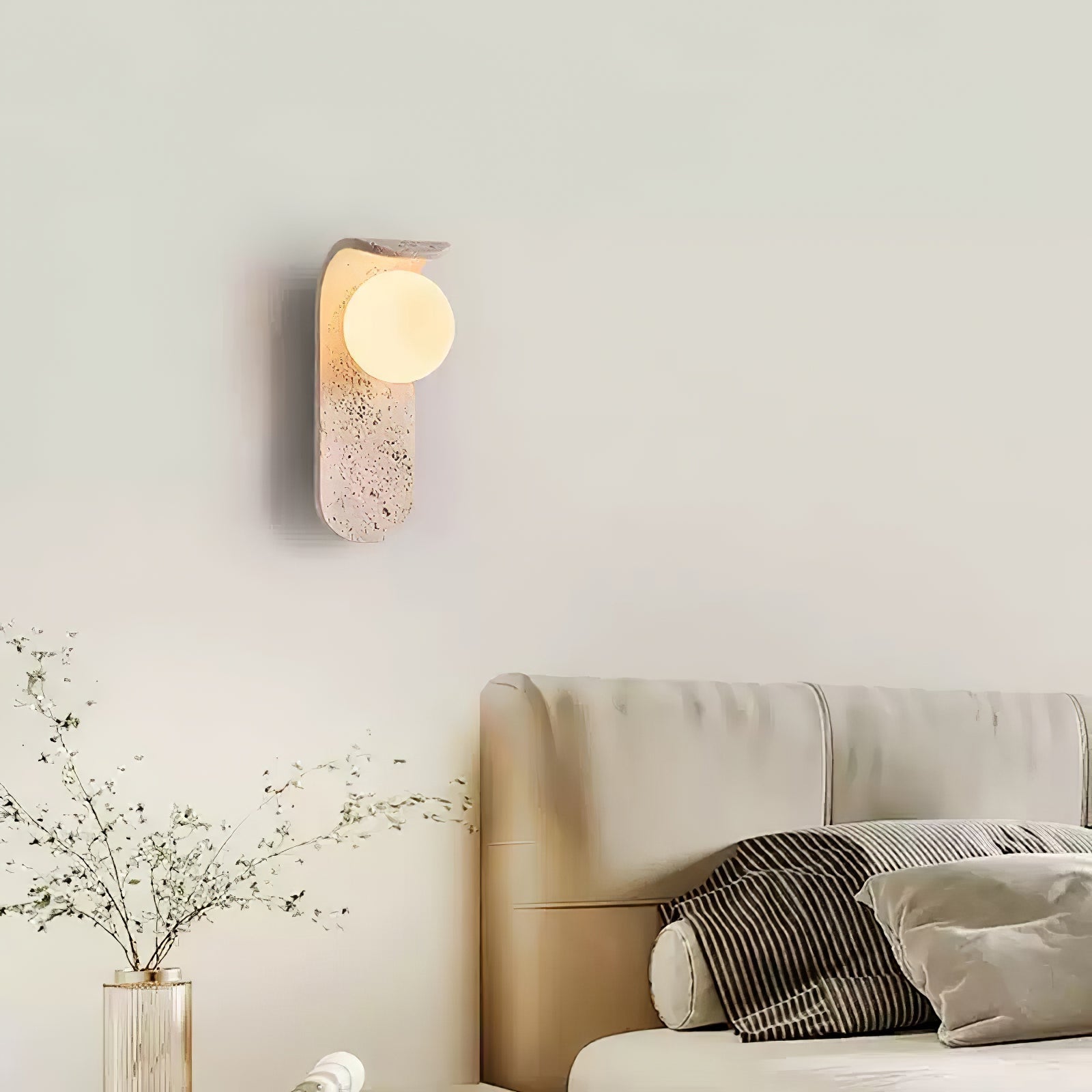 Cutalos Applique Murale Moderne en Travertin - Neutralighting
