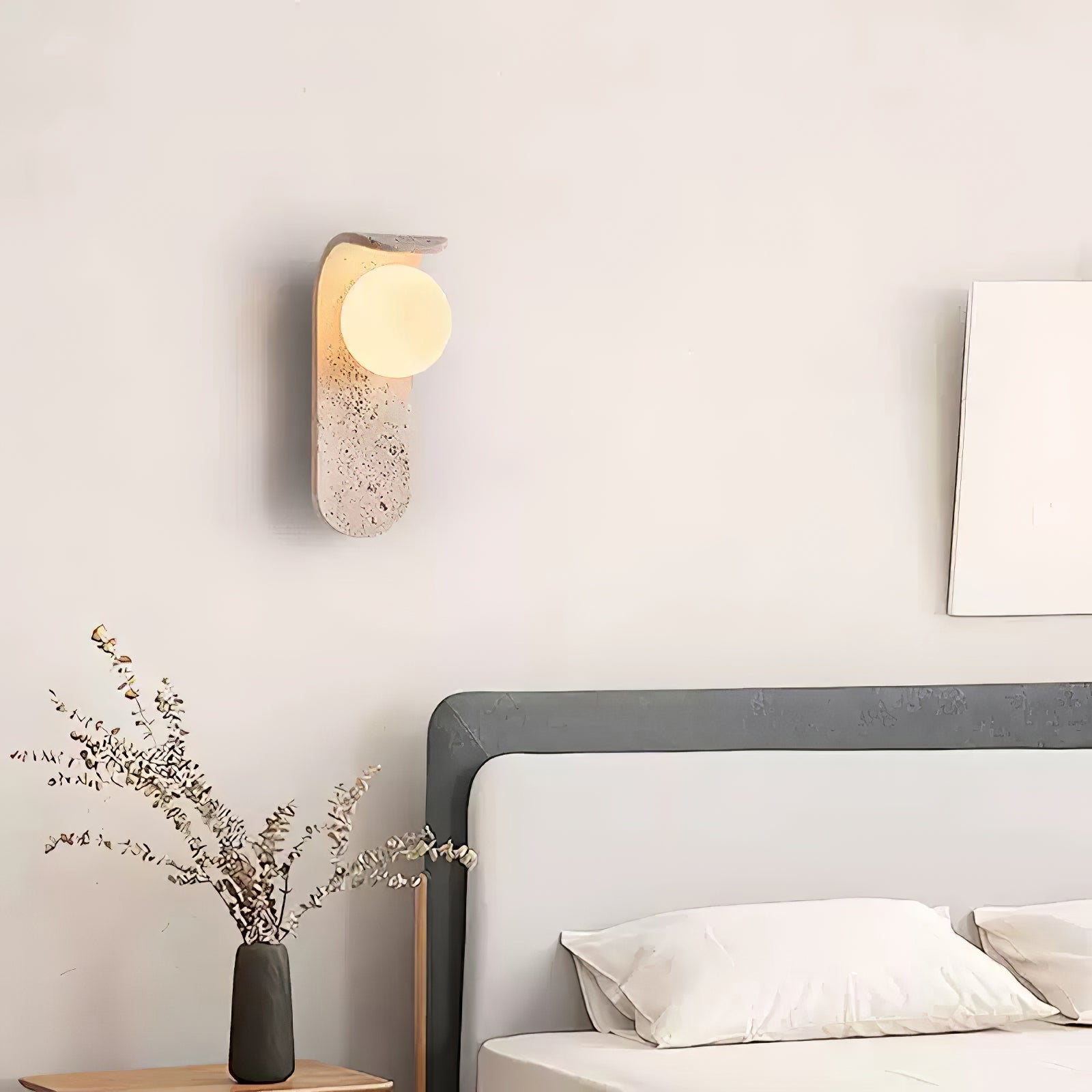 Cutalos Applique Murale Moderne en Travertin - Neutralighting