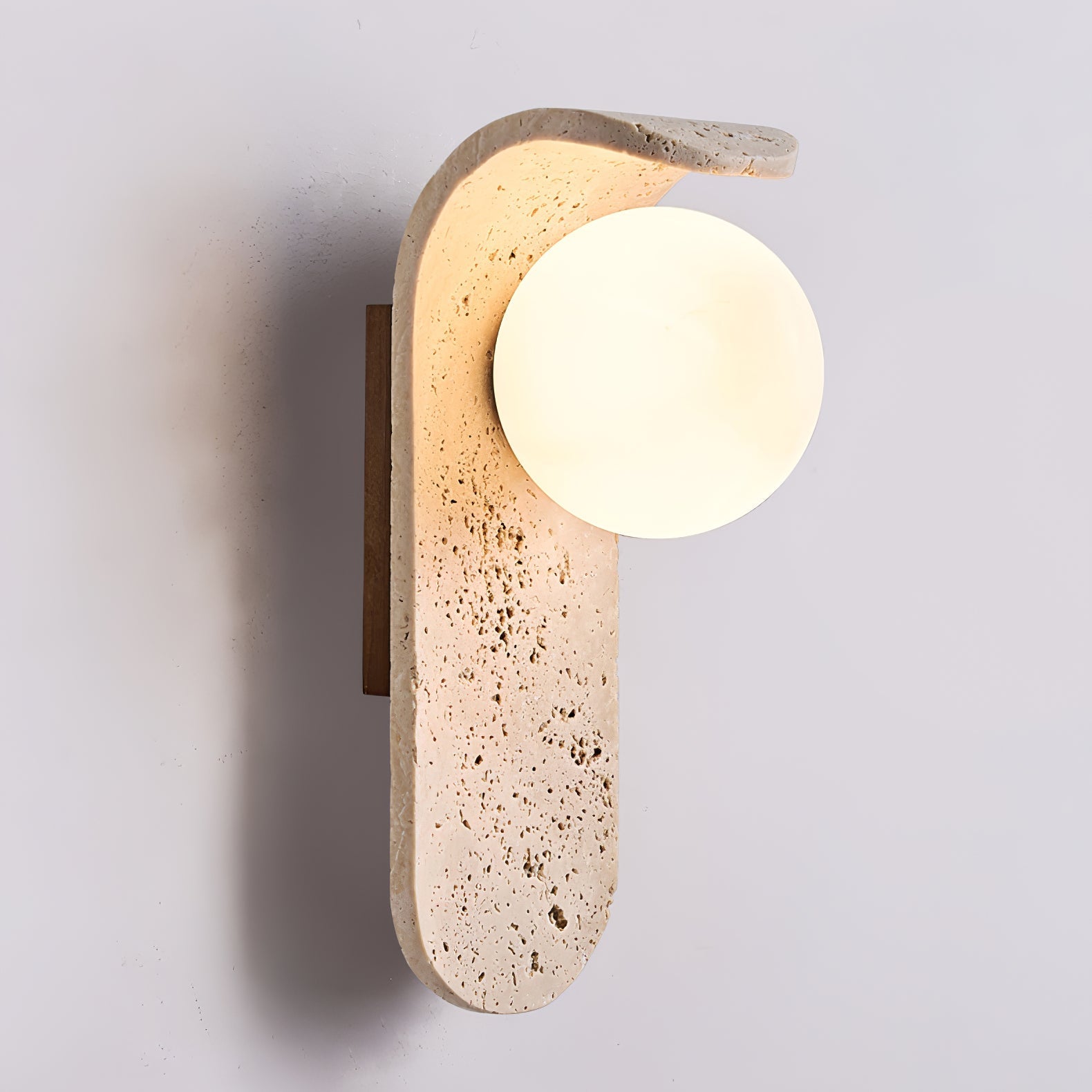 Cutalos Applique Murale Moderne en Travertin - Neutralighting