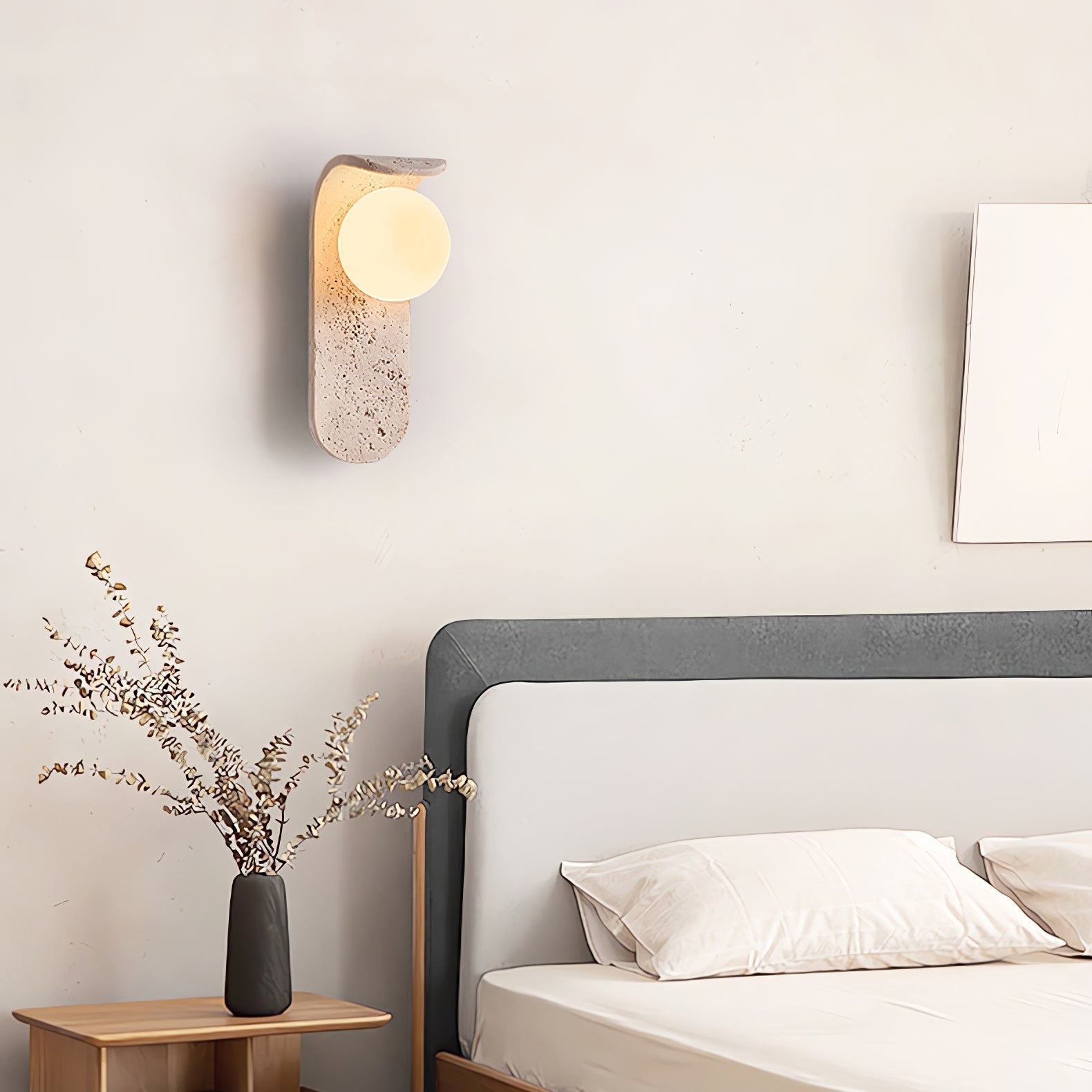 Cutalos Applique Murale Moderne en Travertin - Neutralighting
