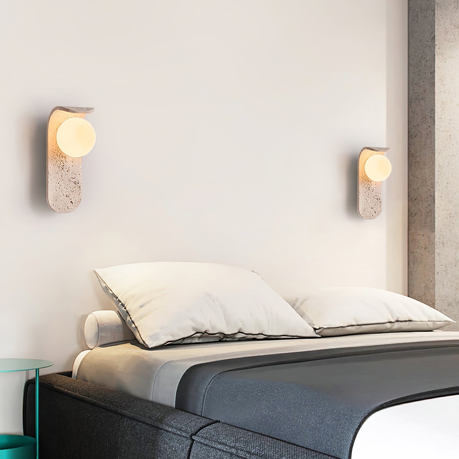 Cutalos Applique Murale Moderne en Travertin - Neutralighting