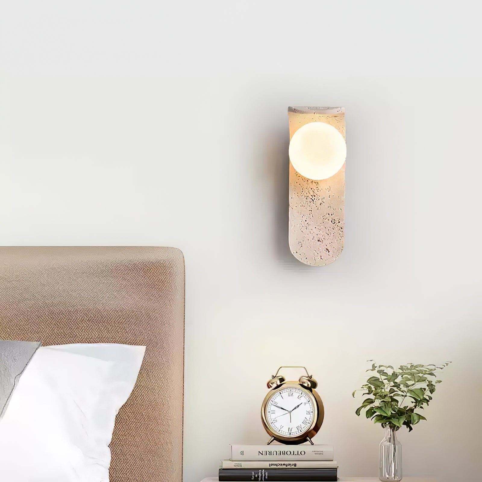 Cutalos Applique Murale Moderne en Travertin - Neutralighting