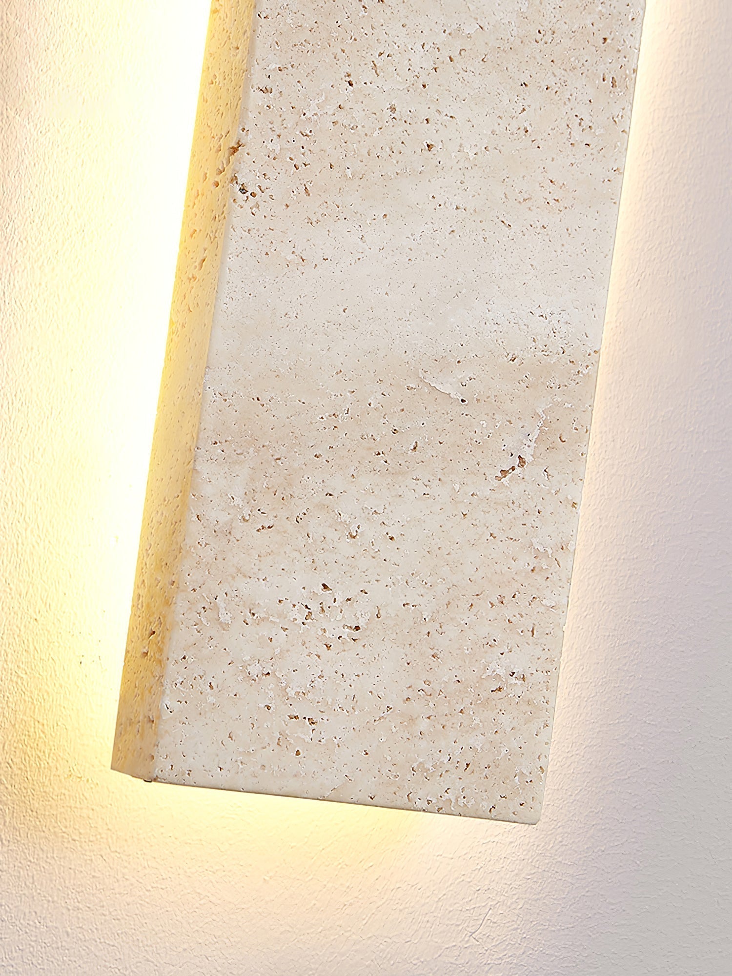 Olnorir Applique Murale Rectangulaire Mince en Travertin - Neutralighting