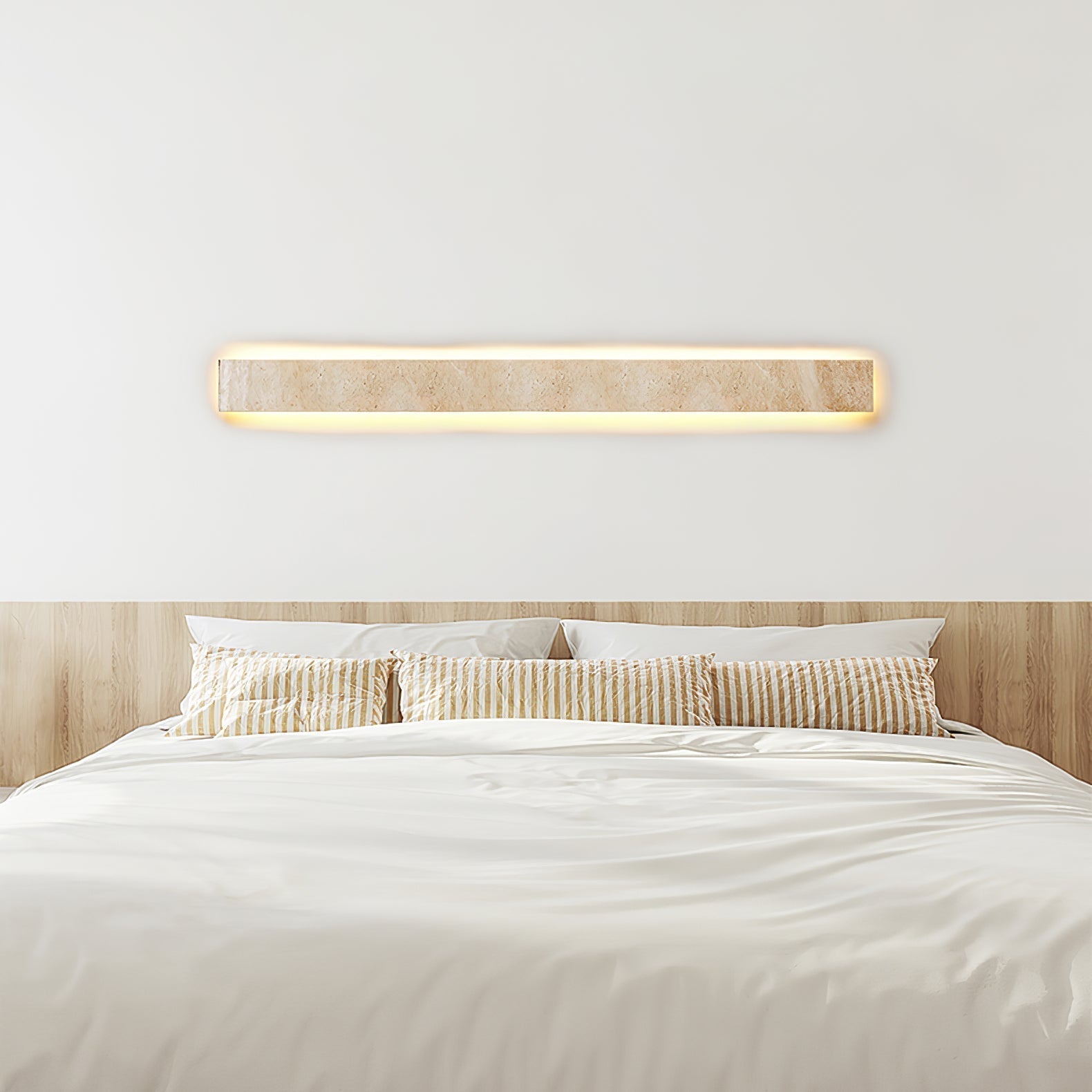 Olnorir Applique Murale Rectangulaire Mince en Travertin - Neutralighting