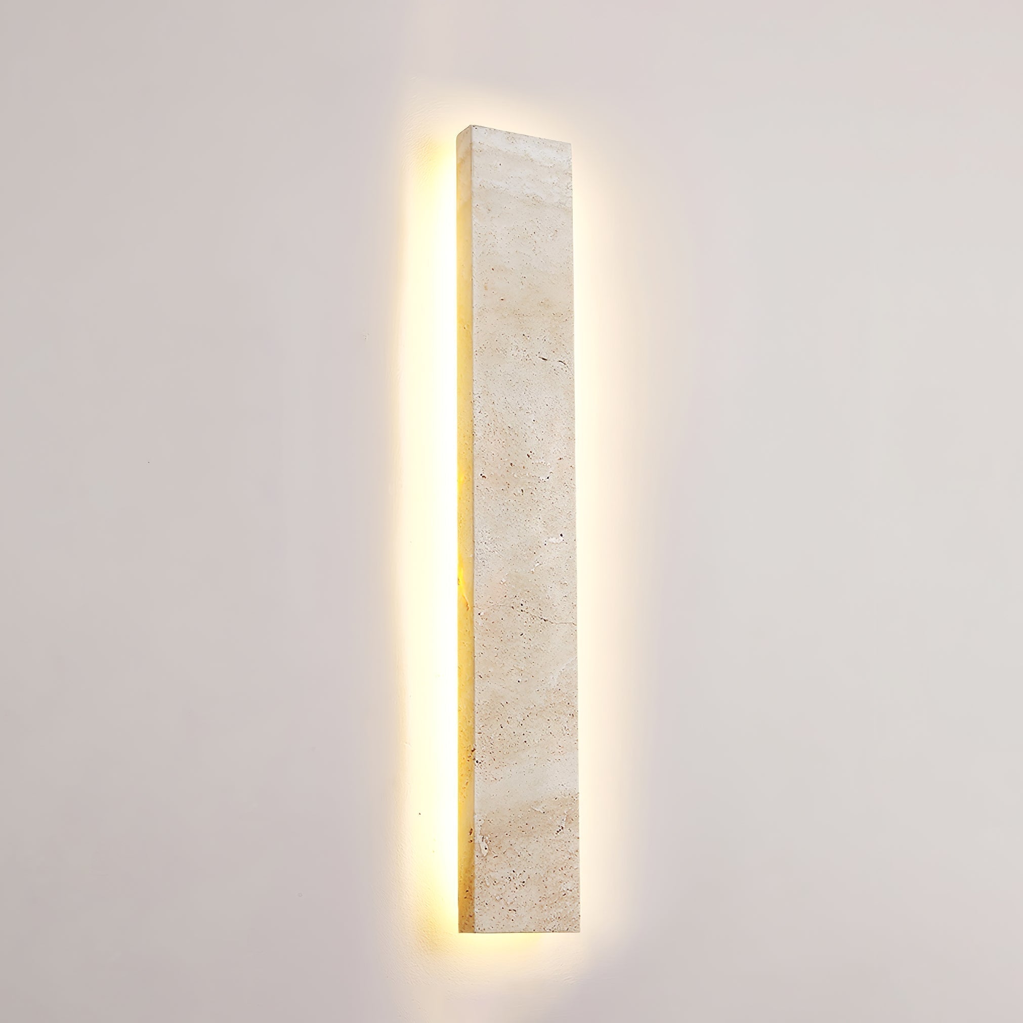Olnorir Applique Murale Rectangulaire Mince en Travertin - Neutralighting