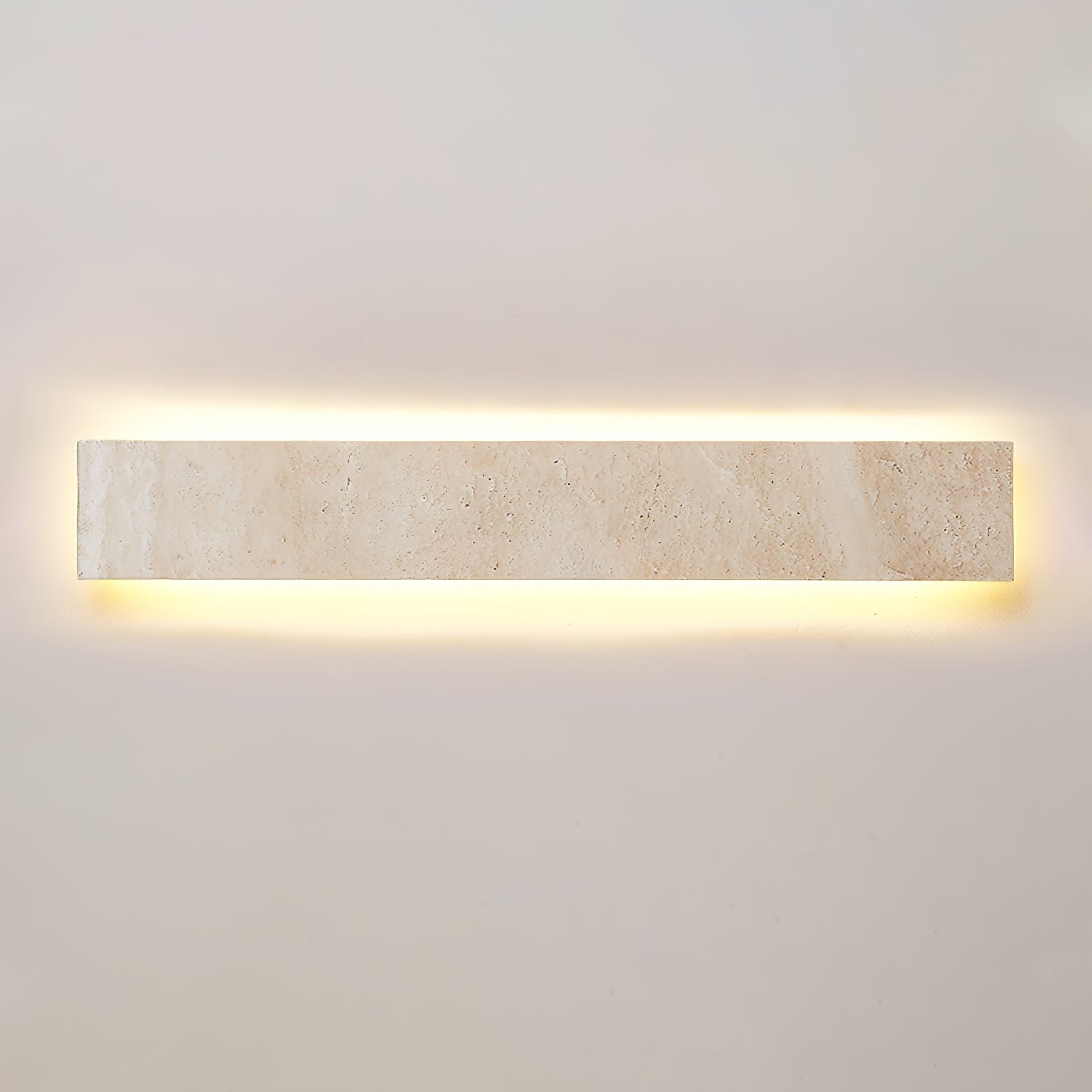 Olnorir Applique Murale Rectangulaire Mince en Travertin - Neutralighting