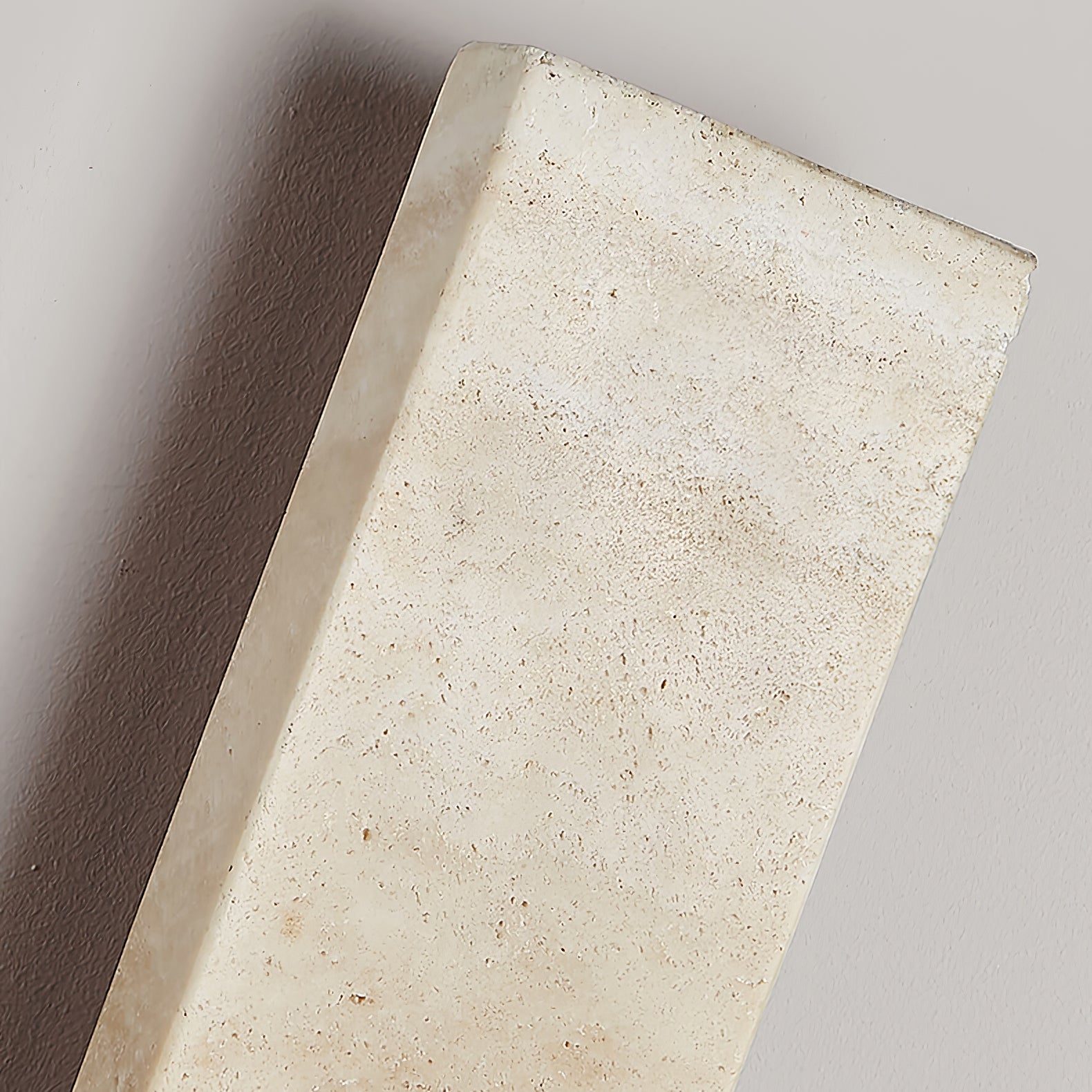 Olnorir Applique Murale Rectangulaire Mince en Travertin - Neutralighting