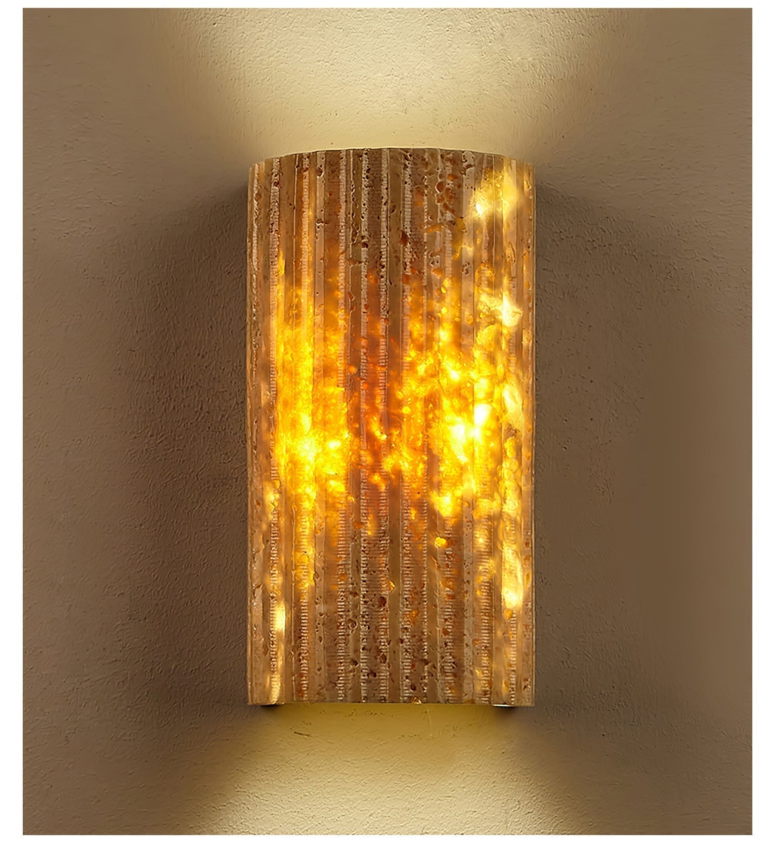 Sysilion Applique Murale Industrielle en Travertin - Neutralighting