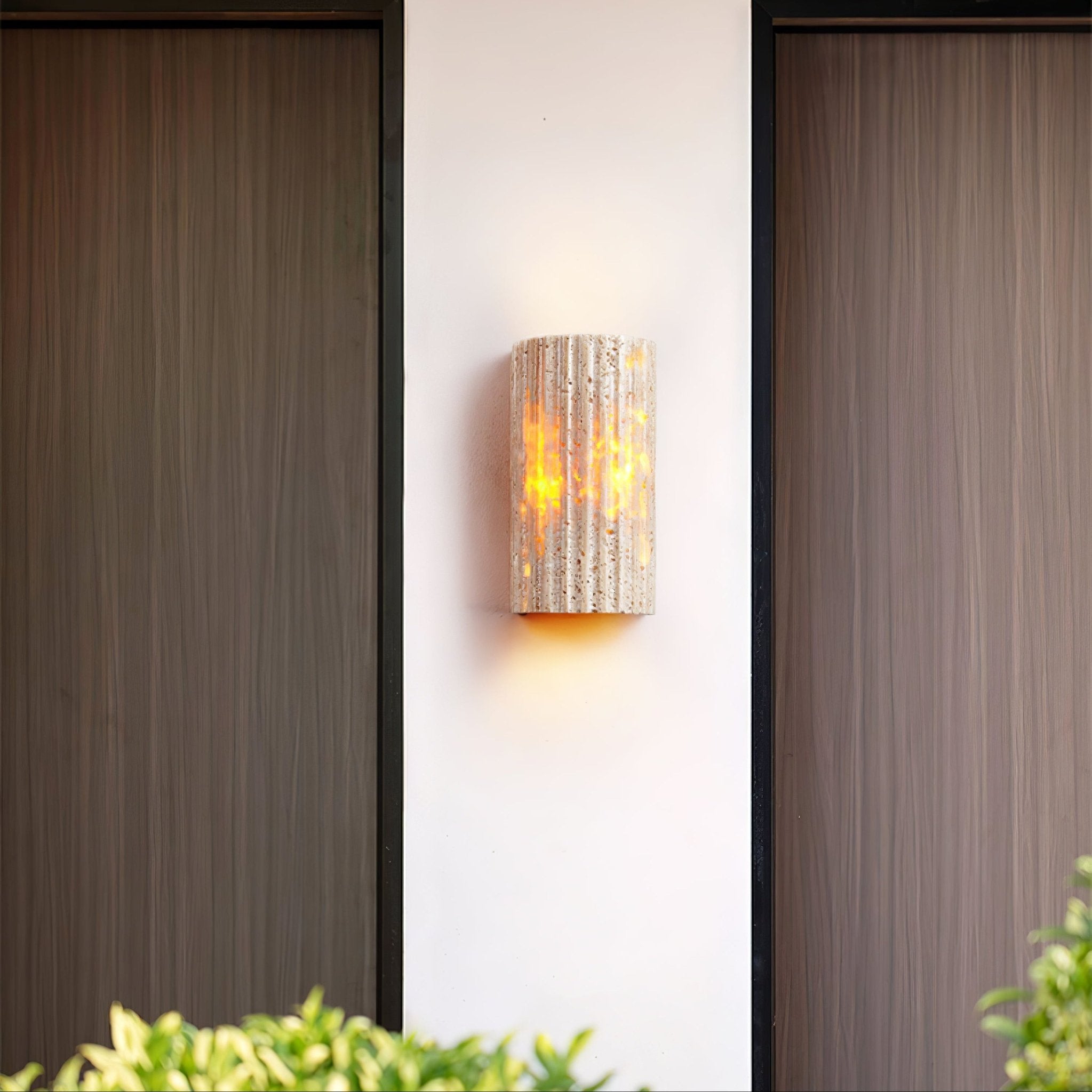 Sysilion Applique Murale Industrielle en Travertin - Neutralighting
