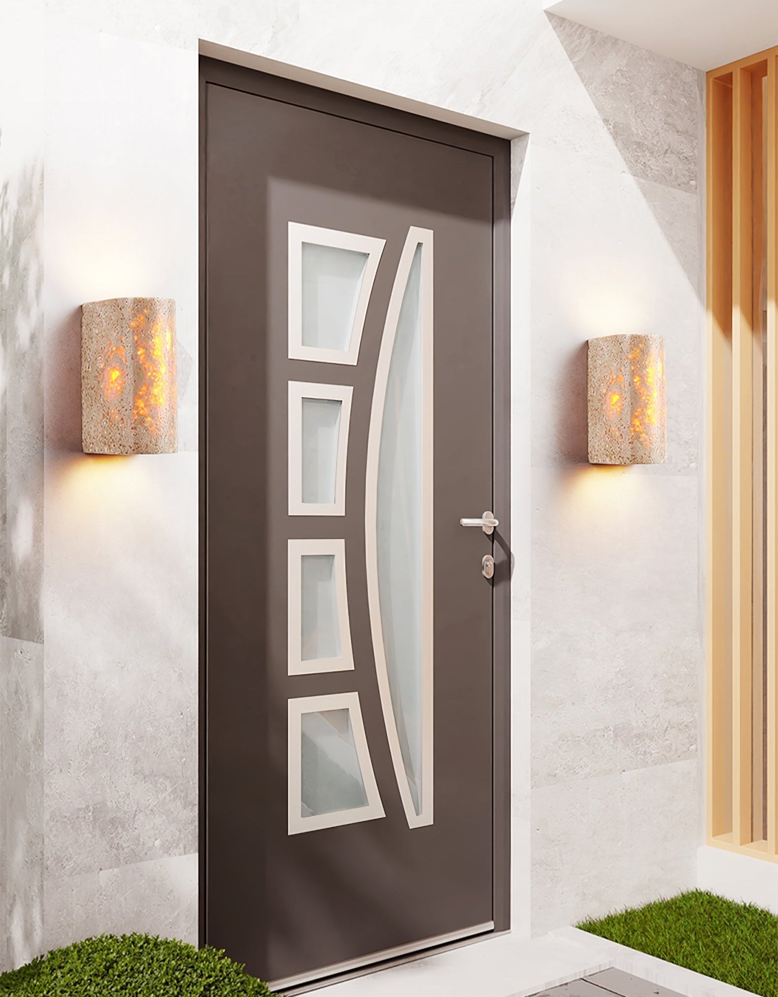 Sysilion Applique Murale Industrielle en Travertin - Neutralighting