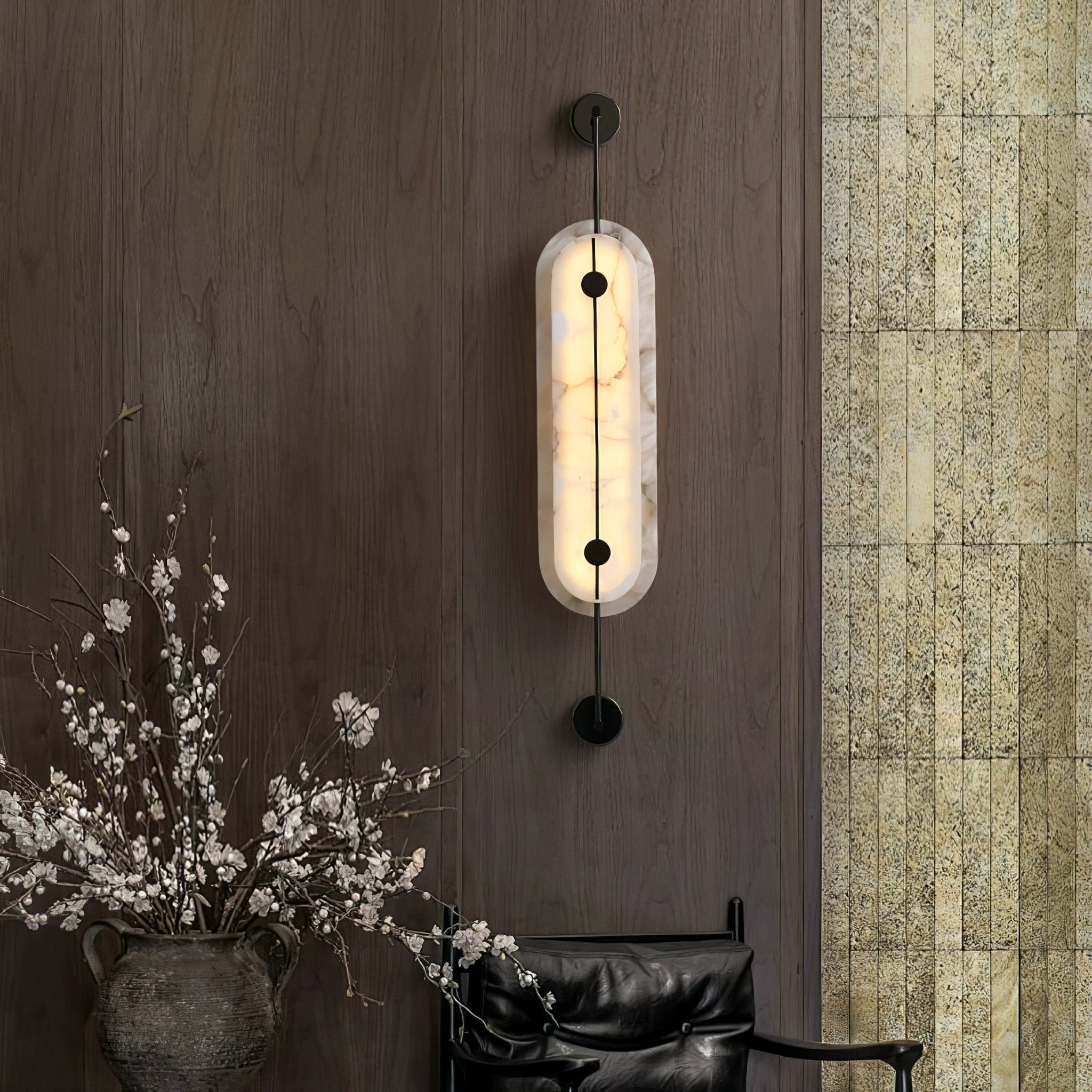 Cudorel Applique Murale Ovale en Albâtre - Neutralighting