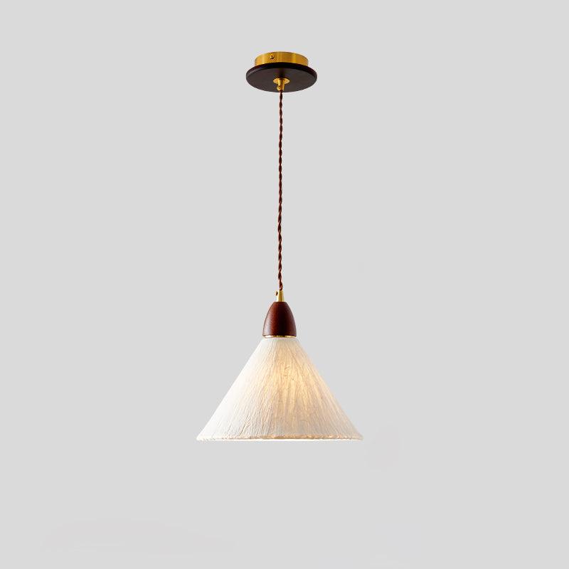 Vellara Papier & Bois Pendentif Lampe - Neutralighting